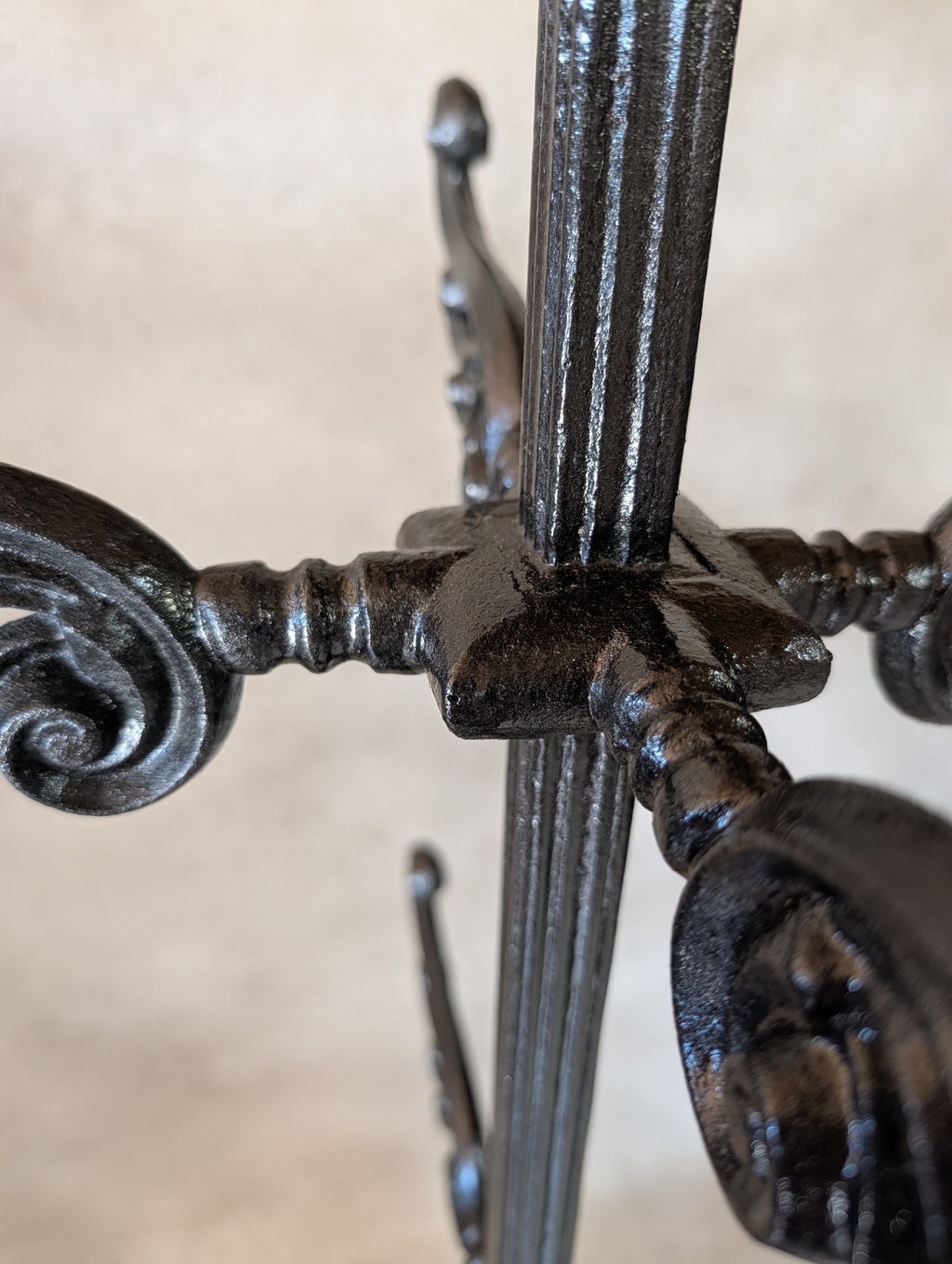 Antique Victorian Cast Iron Hall Stand Coat Rack Umbrella Stand - 19th Century