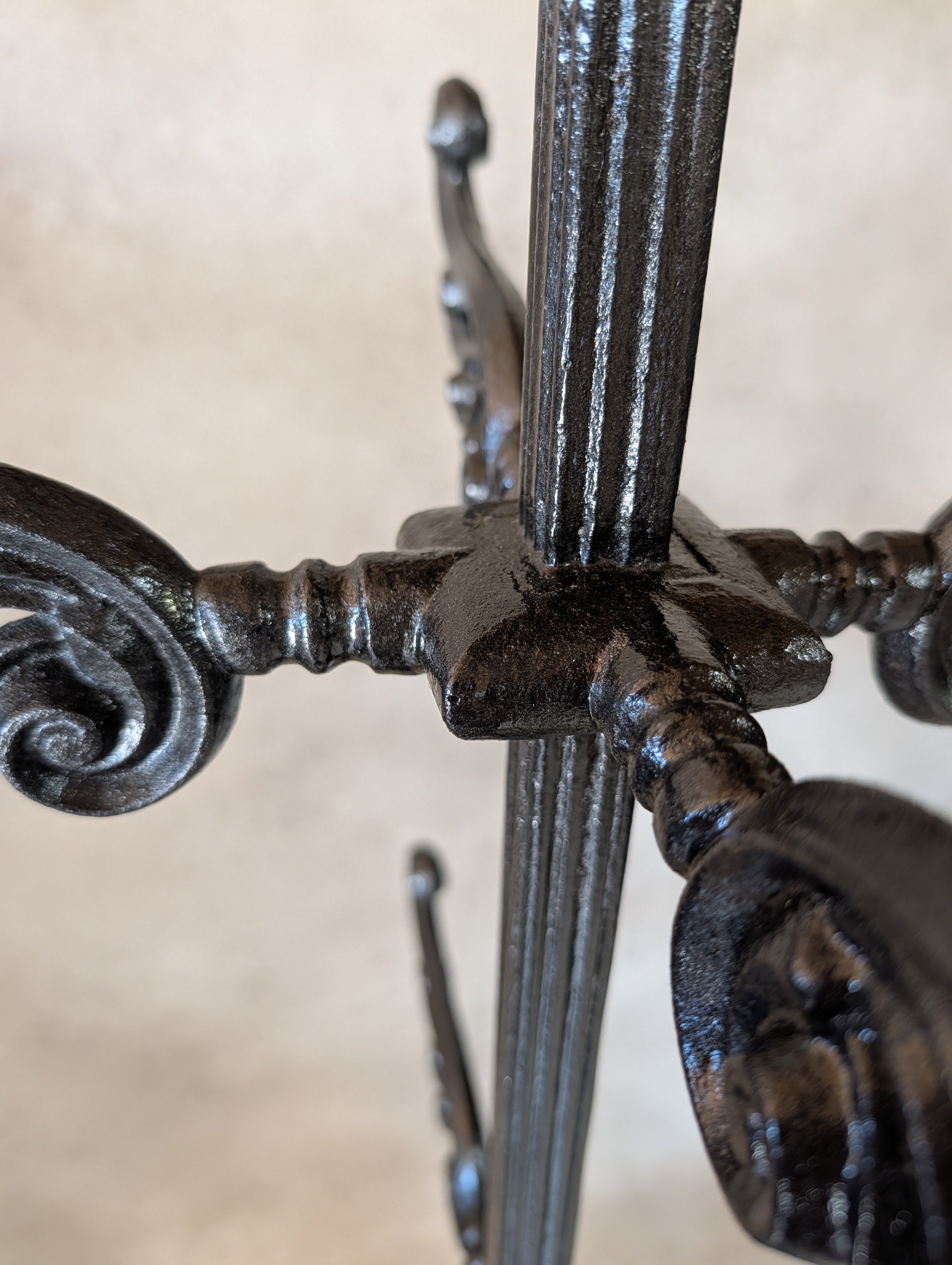 Antique Victorian Cast Iron Hall Stand Coat Rack Umbrella Stand - 19th Century