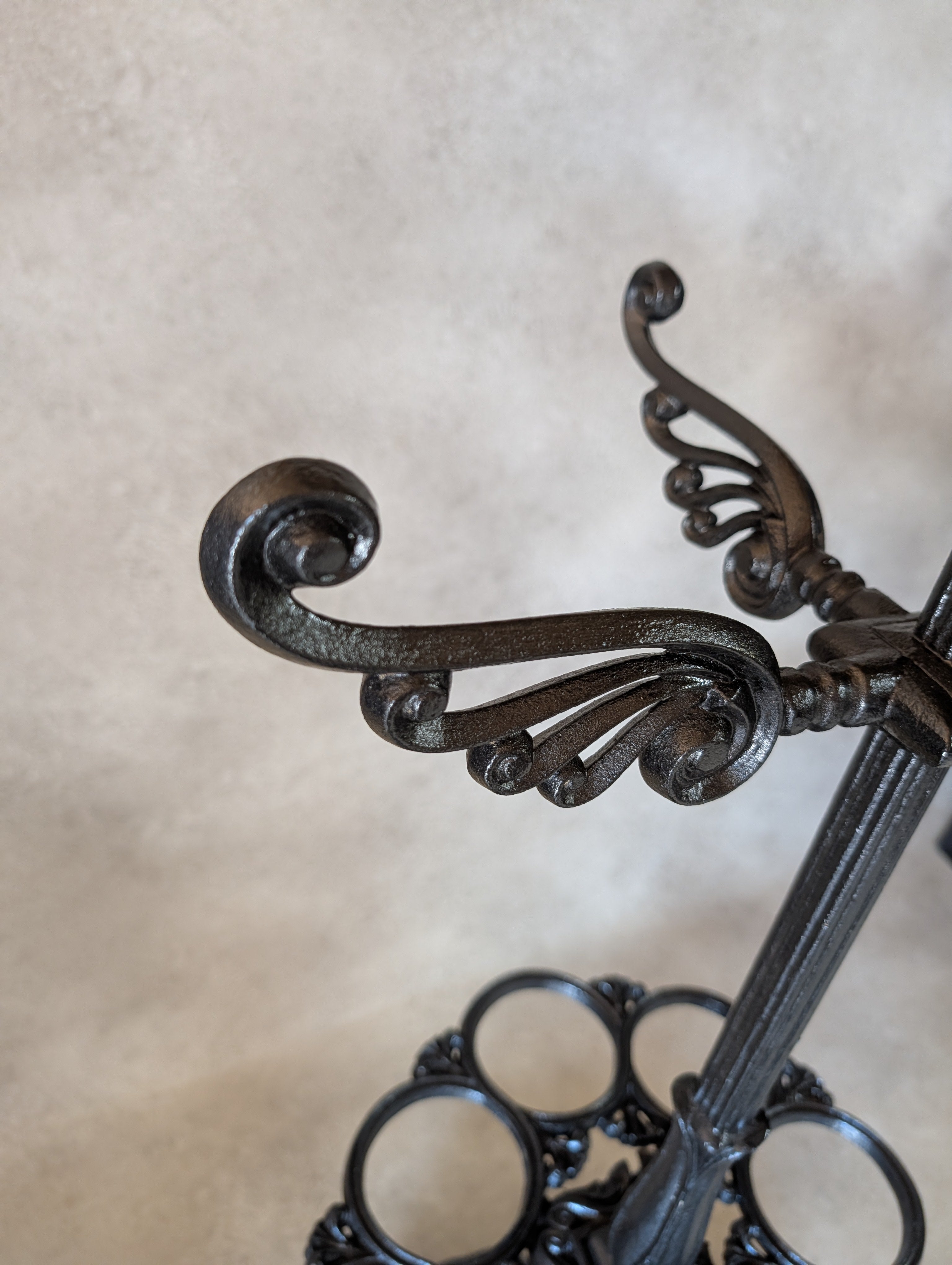 Antique Victorian Cast Iron Hall Stand Coat Rack Umbrella Stand - 19th Century