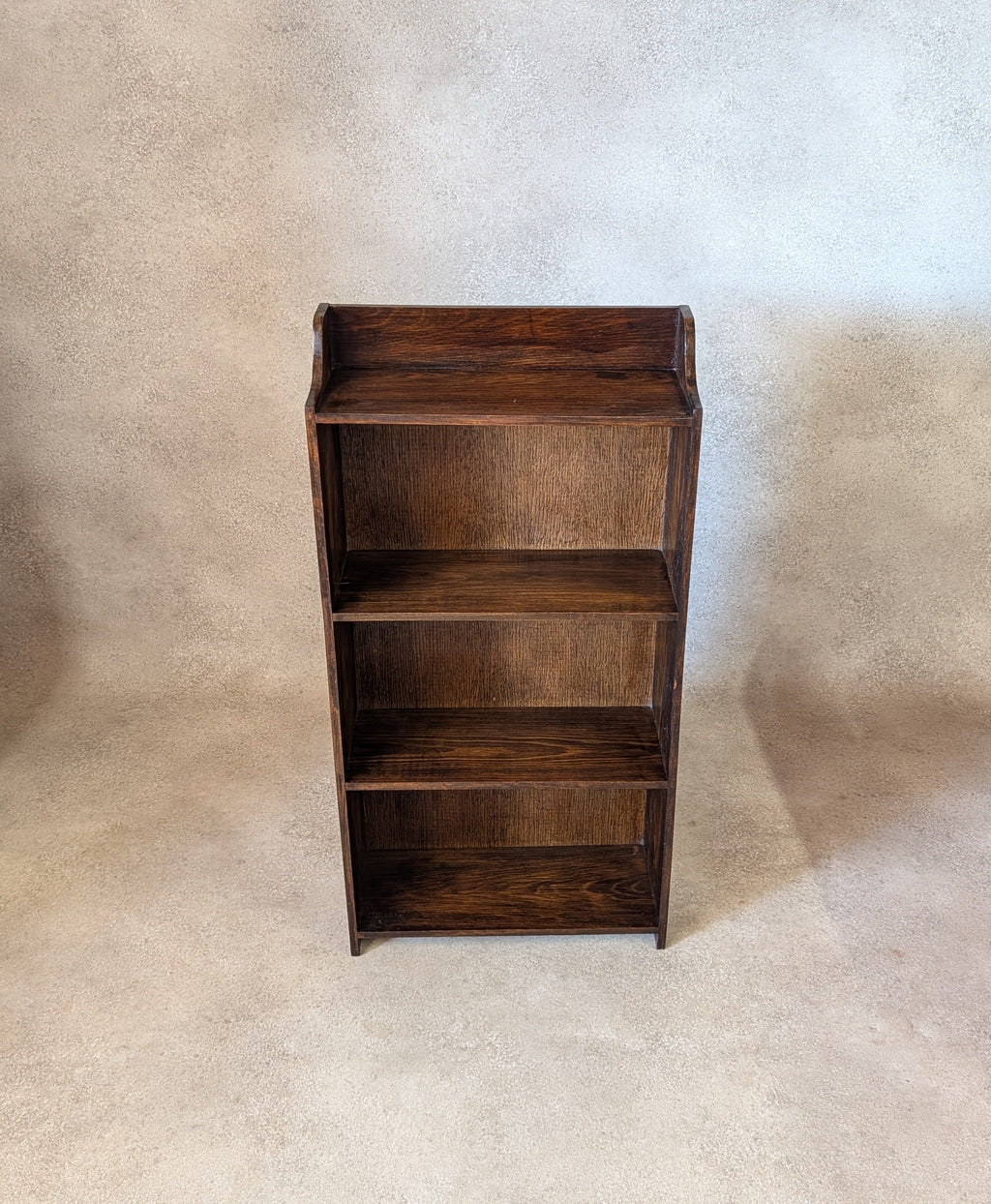 Antique Arts And Crafts Bookcase Small /Narrow Bookshelf