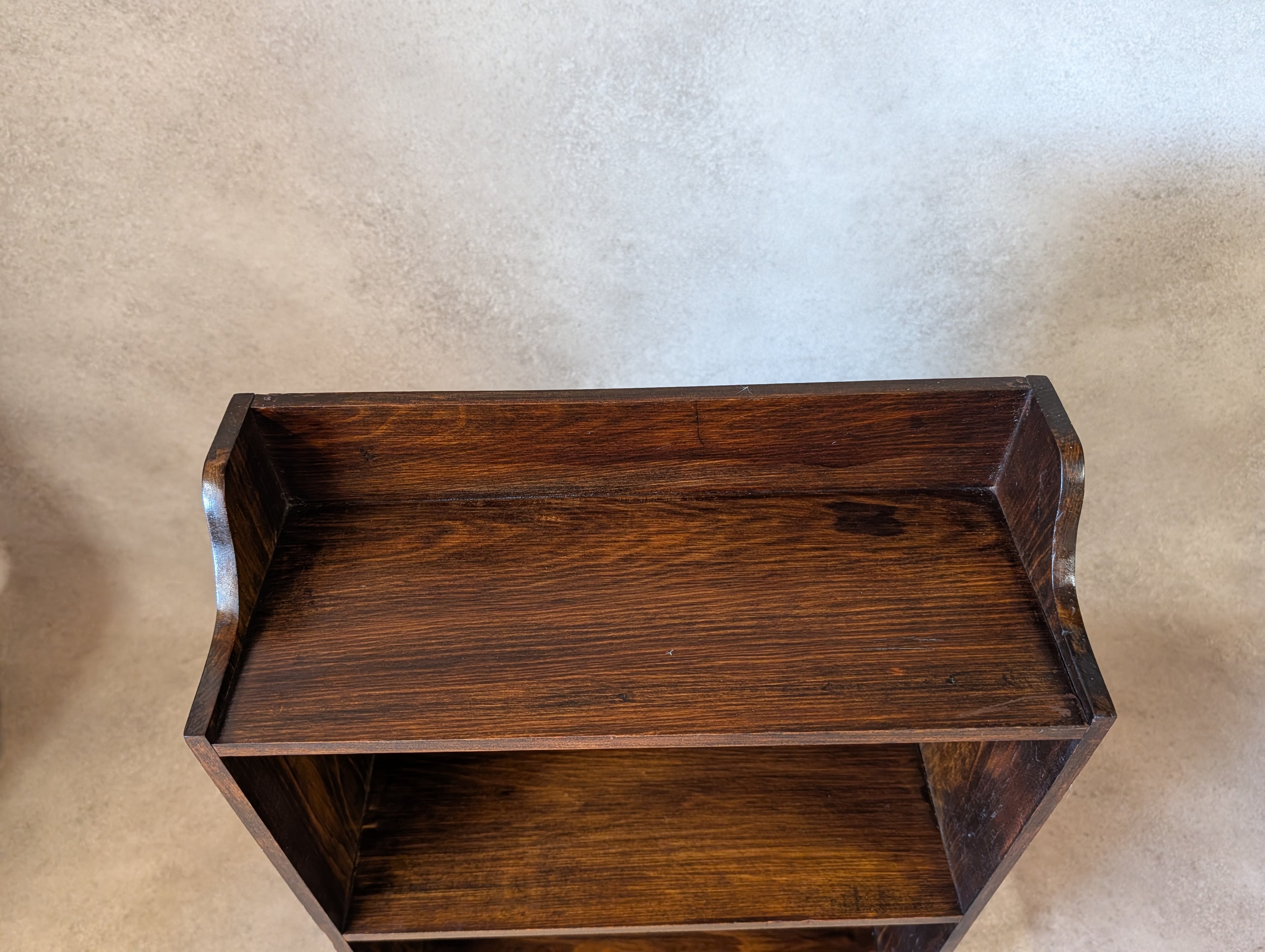 Antique Arts And Crafts Bookcase Small /Narrow Bookshelf