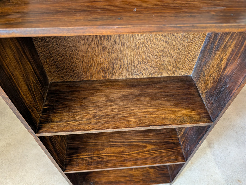 Antique Arts And Crafts Bookcase Small /Narrow Bookshelf