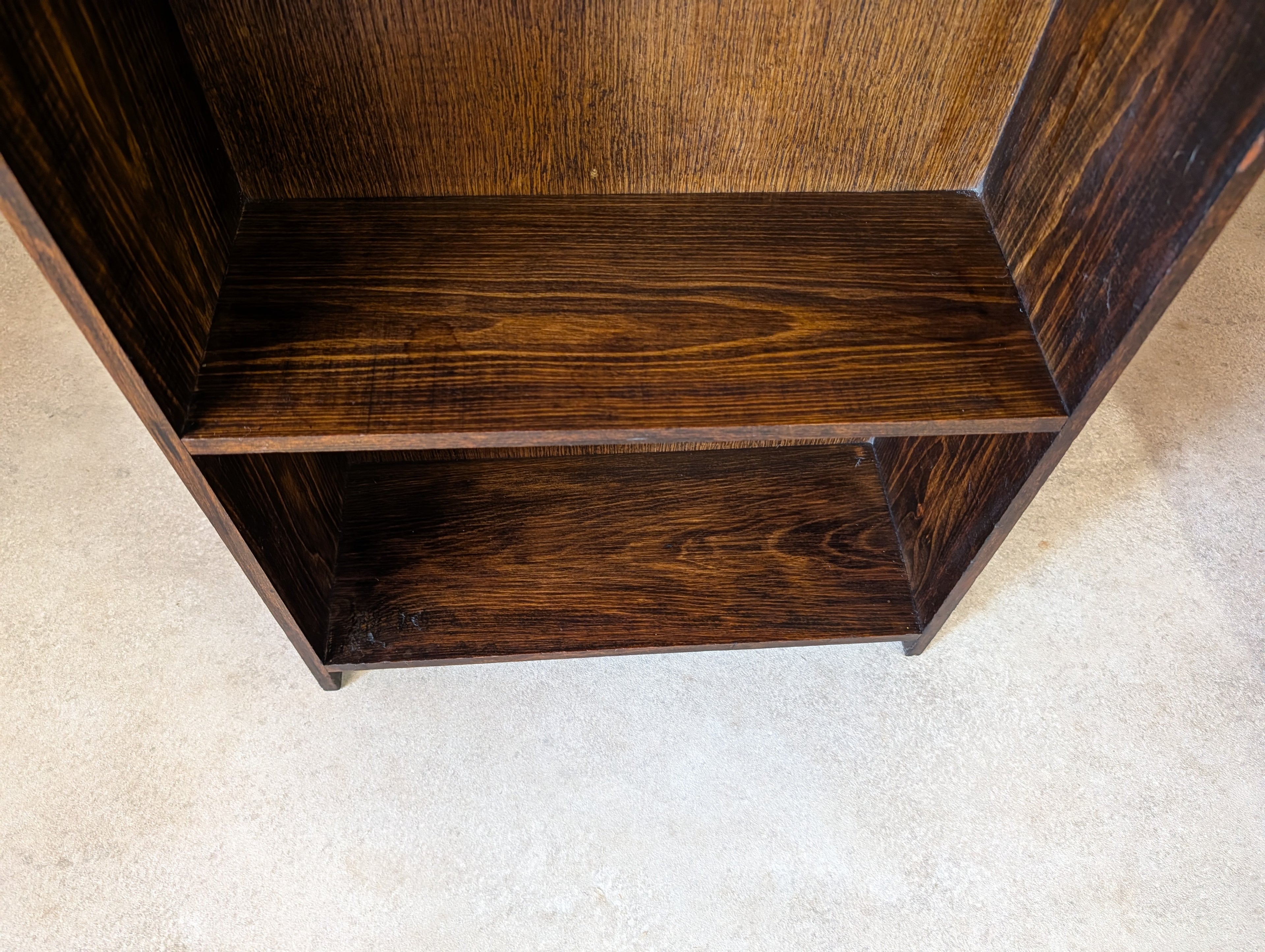 Antique Arts And Crafts Bookcase Small /Narrow Bookshelf