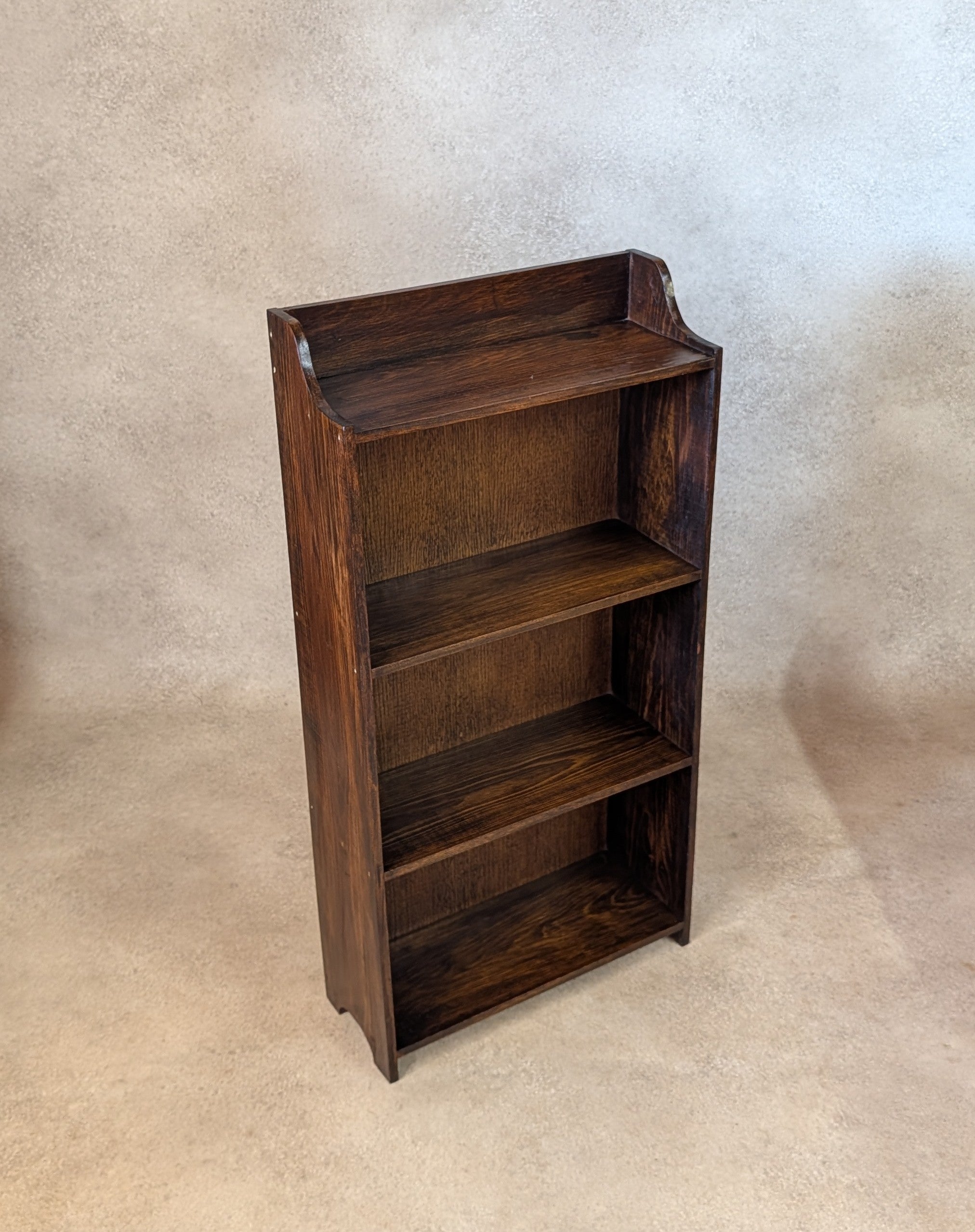 Antique Arts And Crafts Bookcase Small /Narrow Bookshelf