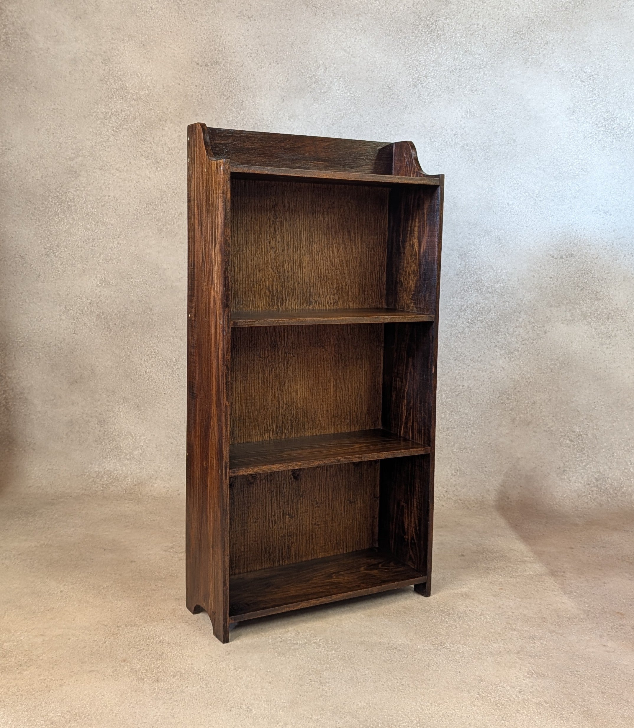 Antique Arts And Crafts Bookcase Small /Narrow Bookshelf