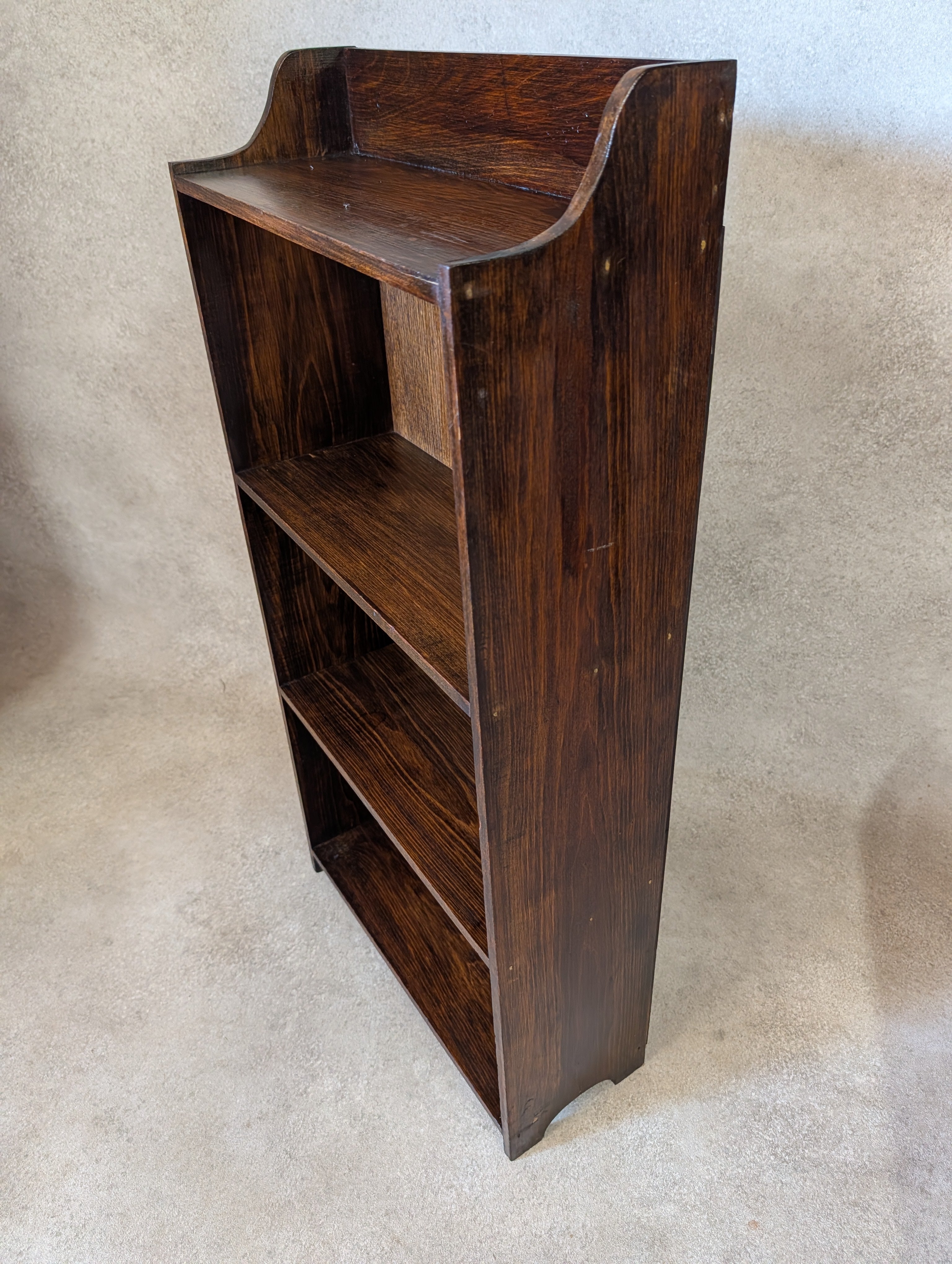 Antique Arts And Crafts Bookcase Small /Narrow Bookshelf