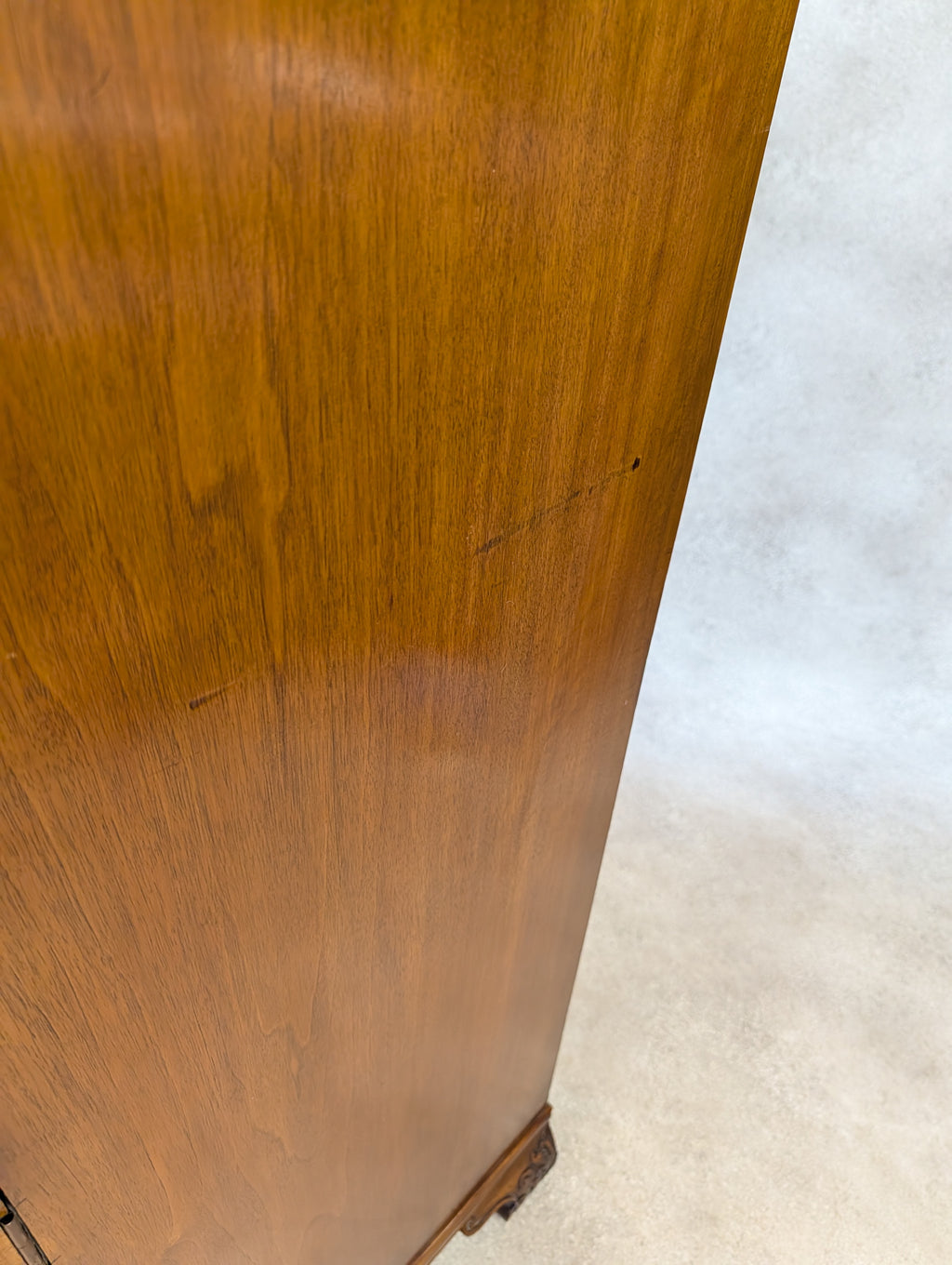 Art Deco Burr Walnut Compactum Small Gentlemans Wardrobe Vintage  1930s Cabinet
