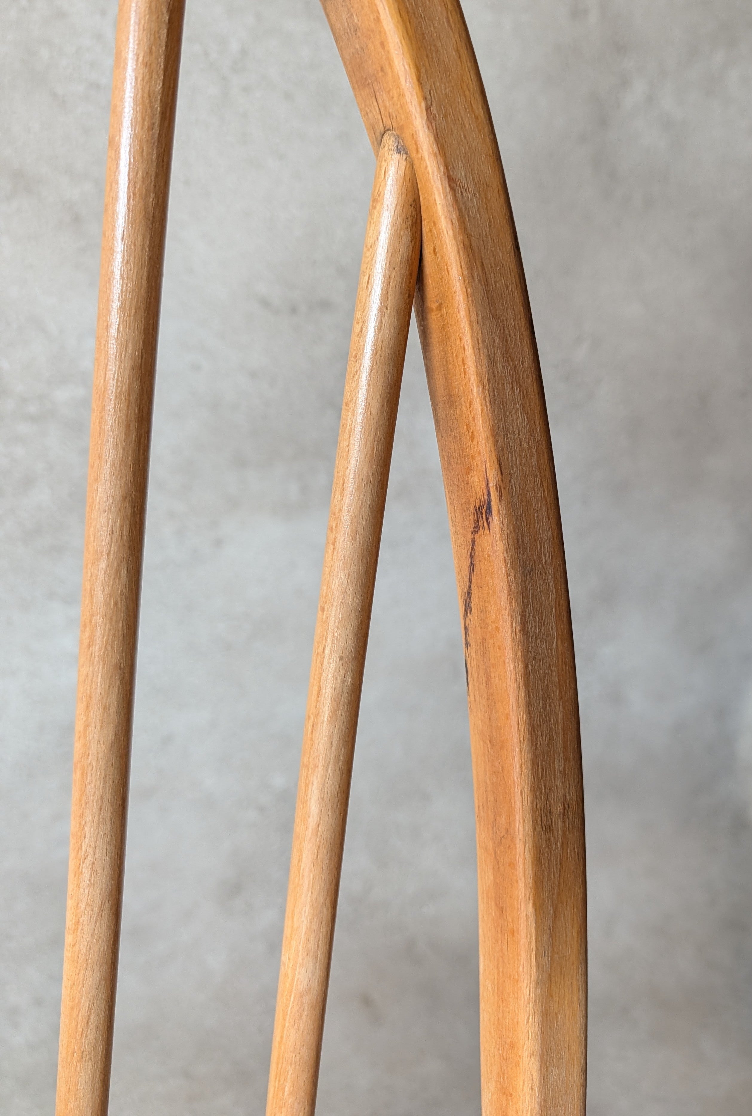 Set Of 4 Ercol Mid Century Blonde Quaker Dining Chairs Elm & Beech - Blue Label