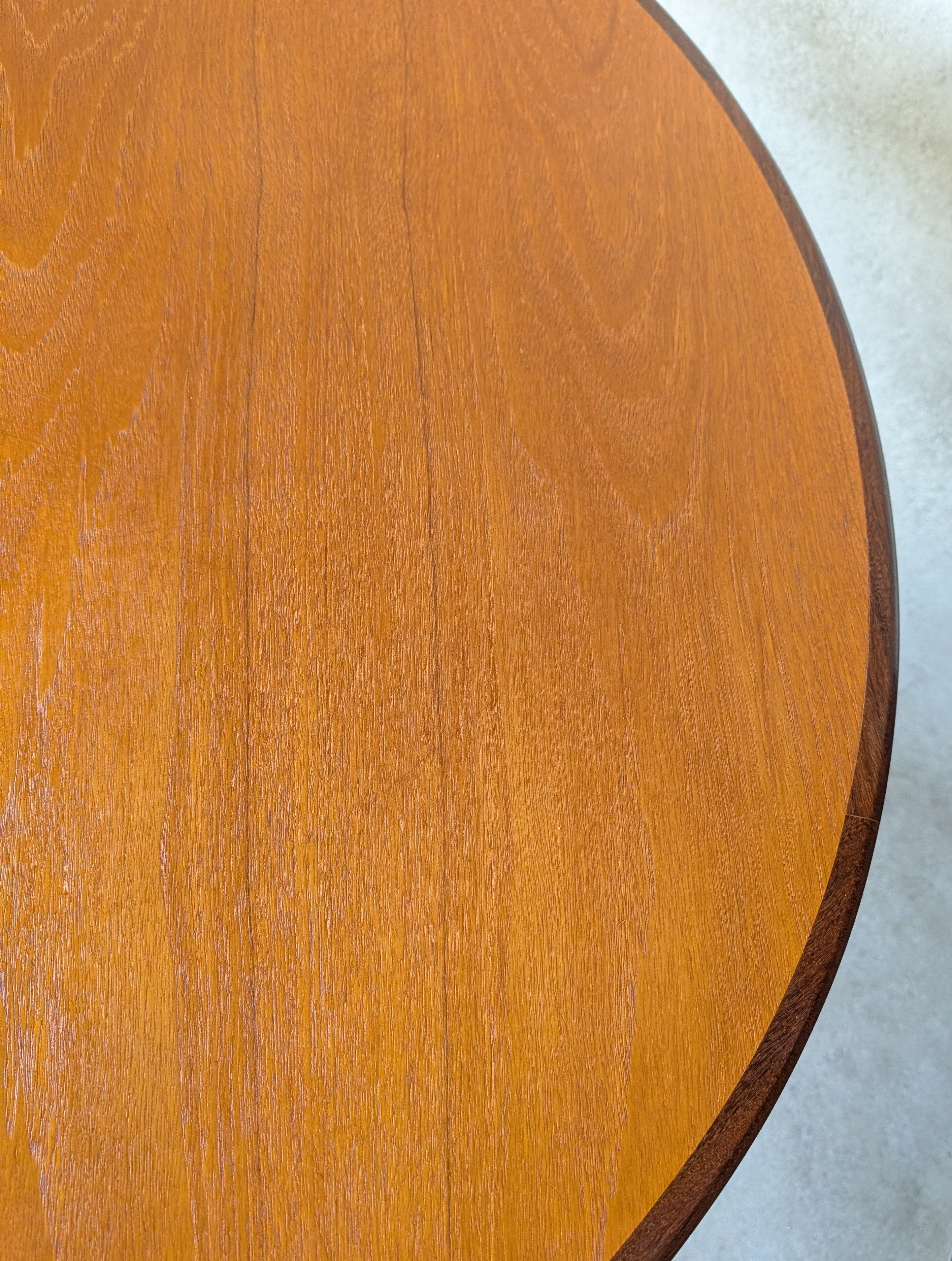 Mid Century G Plan Fresco Teak Extending Oval Dining Table - Vintage 1970s