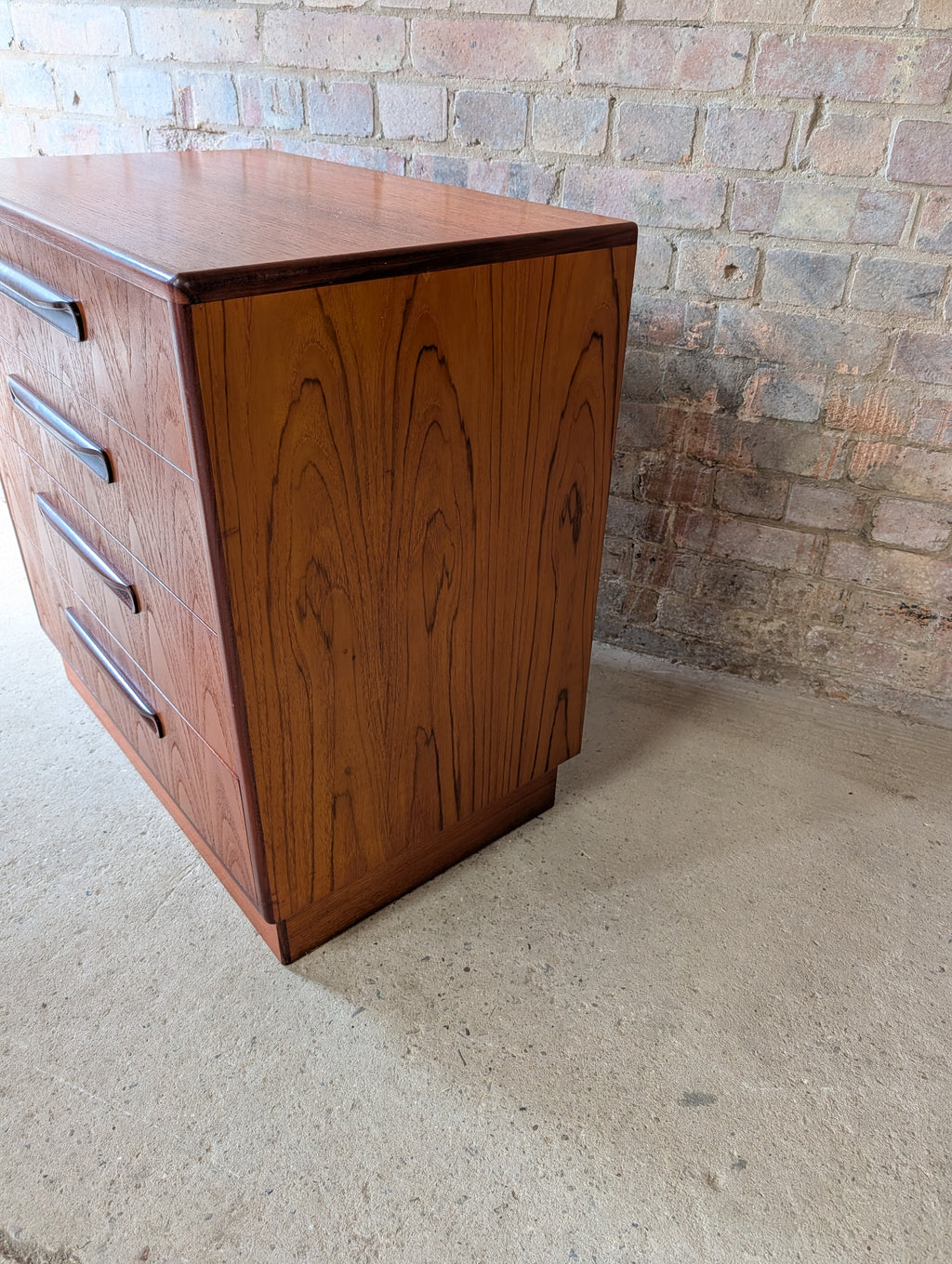 Mid Century G Plan Fresco Teak Chest Of Drawers Vintage 4 Drawer Chest 1960s