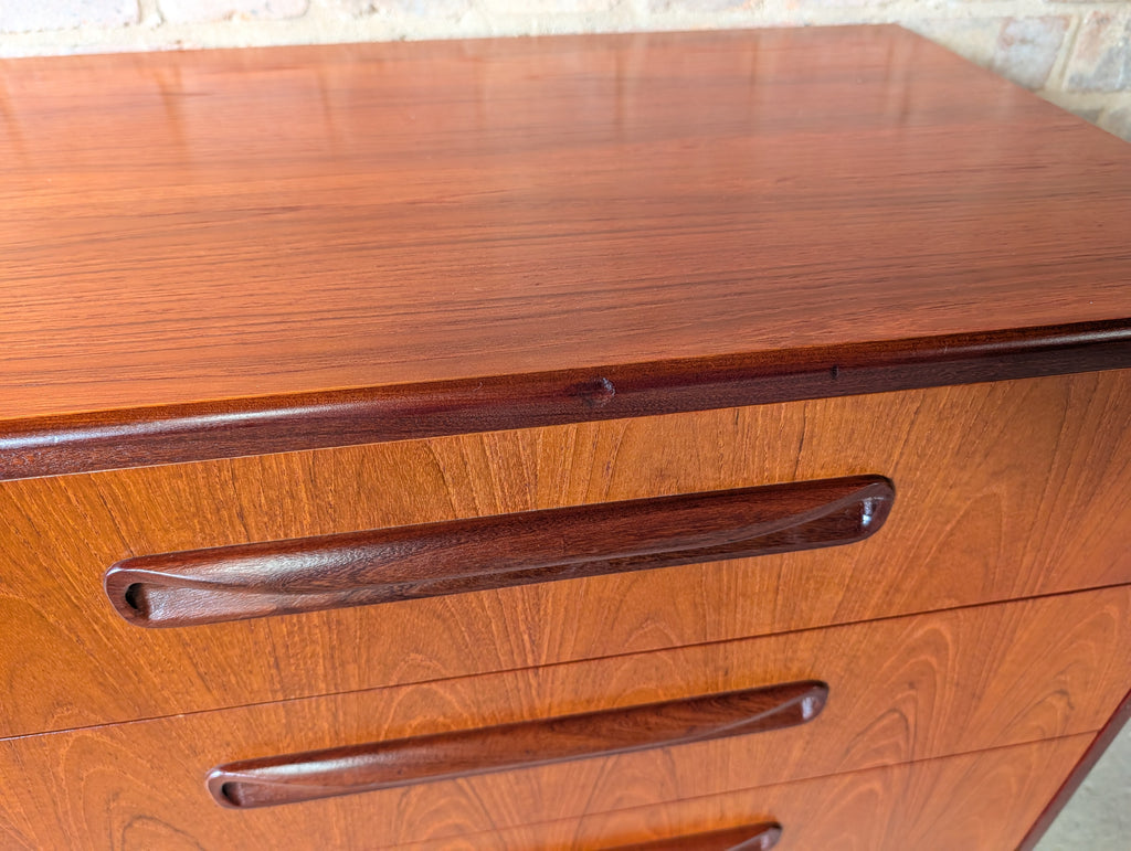 Mid Century G Plan Fresco Teak Chest Of Drawers Vintage 4 Drawer Chest 1960s