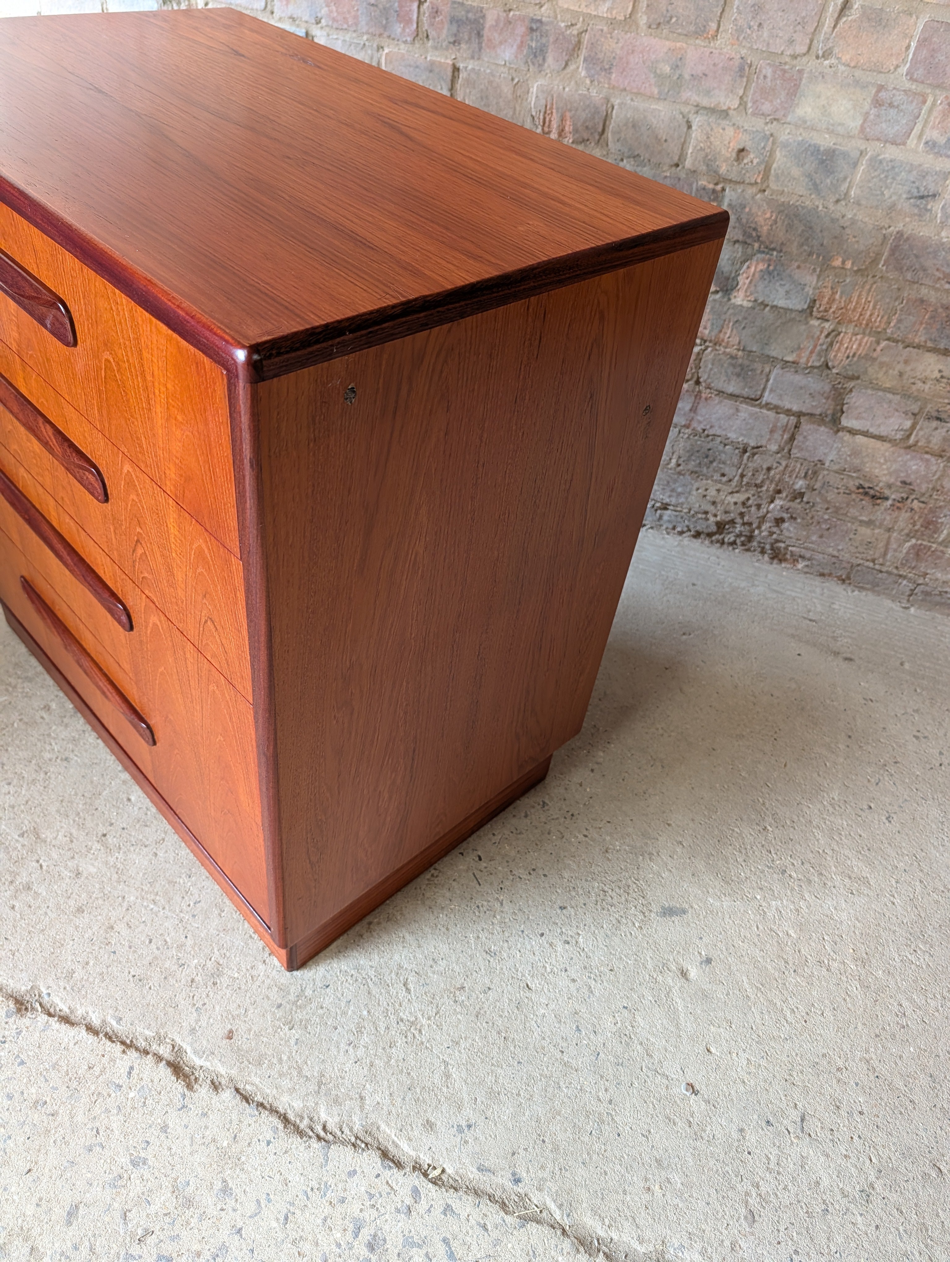 Mid Century G Plan Fresco Teak Chest Of Drawers Vintage 4 Drawer Chest 1960s