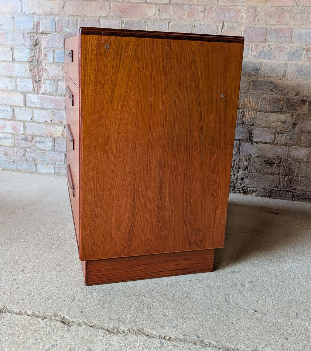 Mid Century G Plan Fresco Teak Chest Of Drawers Vintage 4 Drawer Chest 1960s