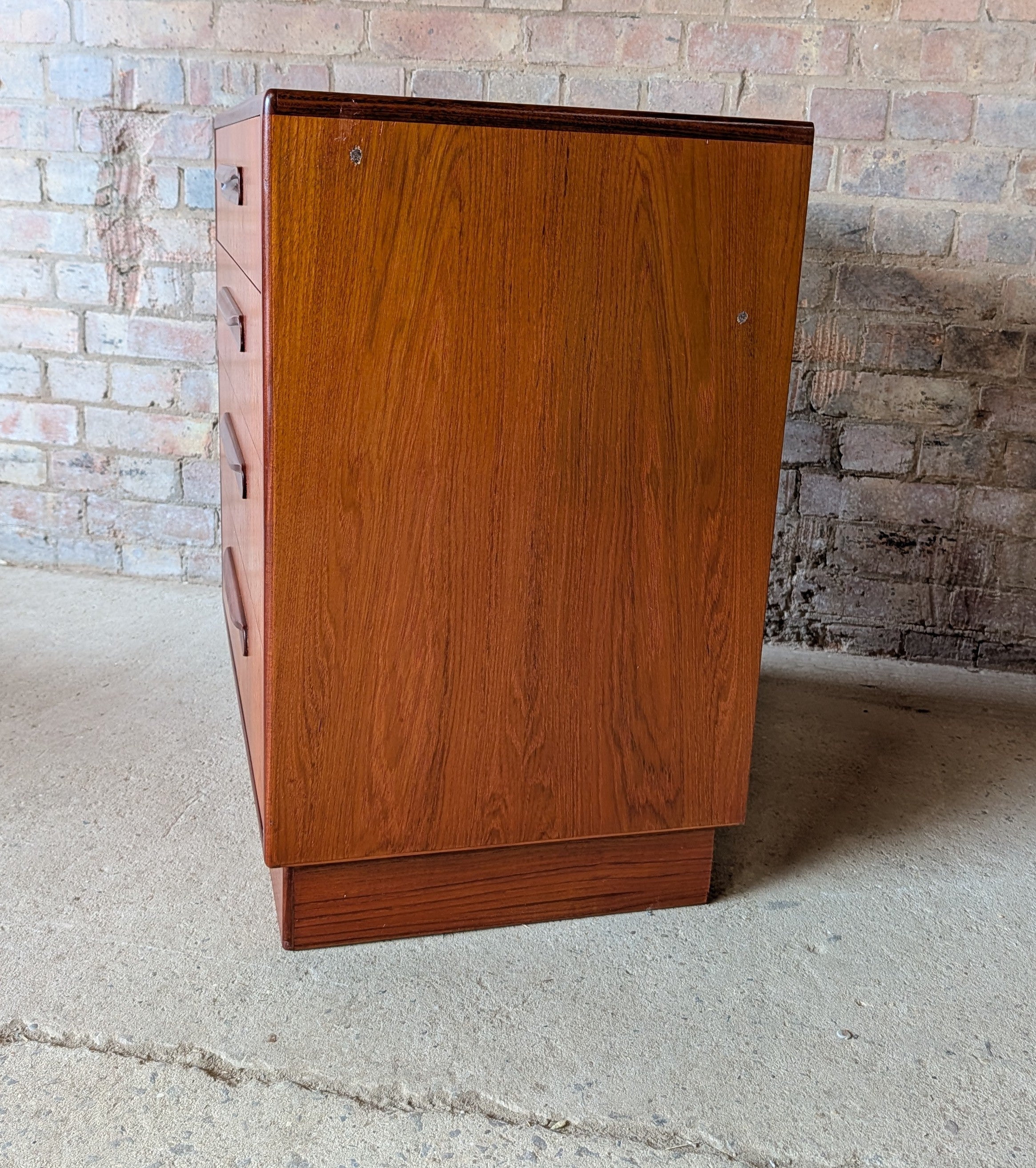 Mid Century G Plan Fresco Teak Chest Of Drawers Vintage 4 Drawer Chest 1960s