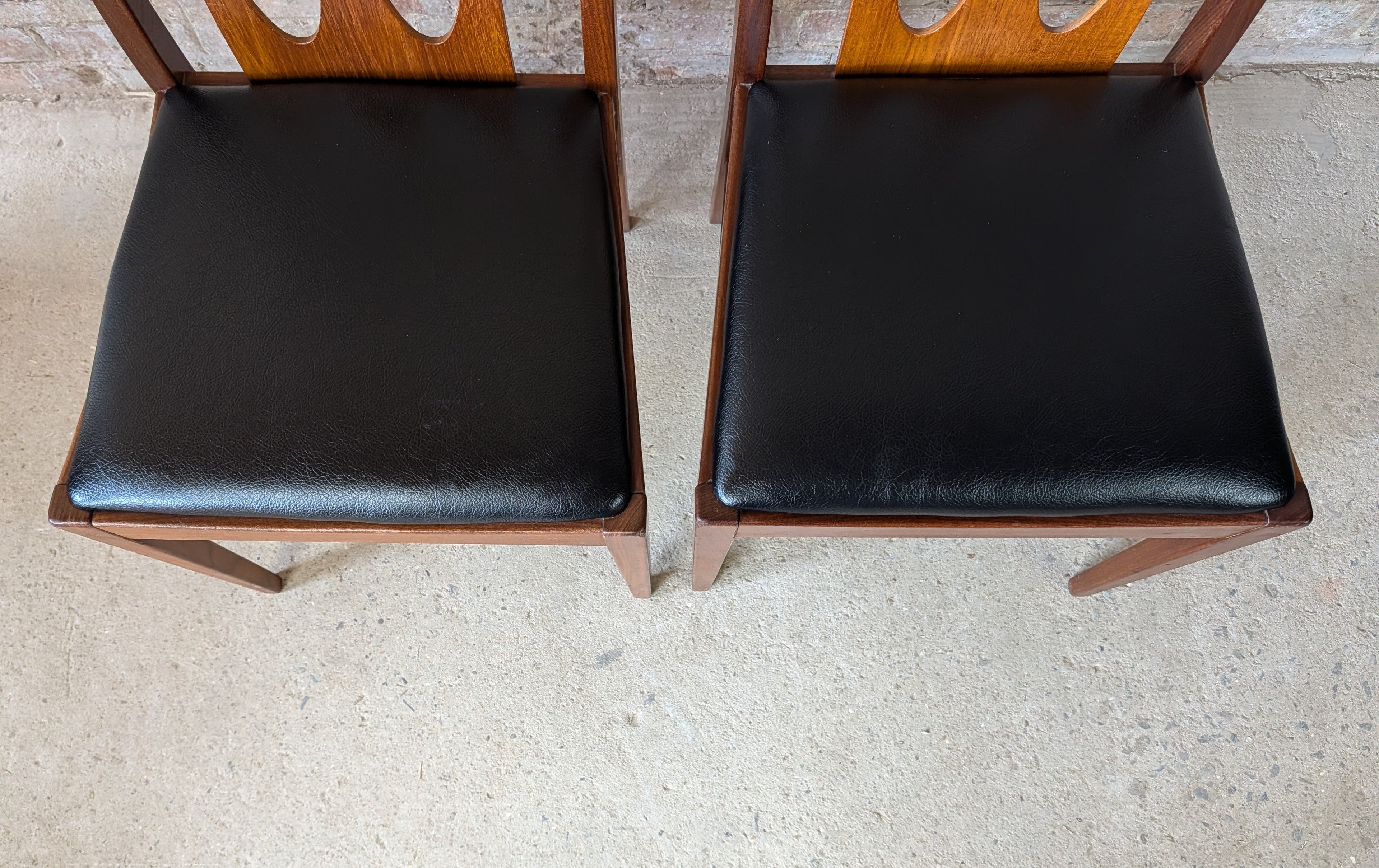 Set Of 6 G Plan Brasilia Mid Century Teak Dining Chairs - Vintage 1960s
