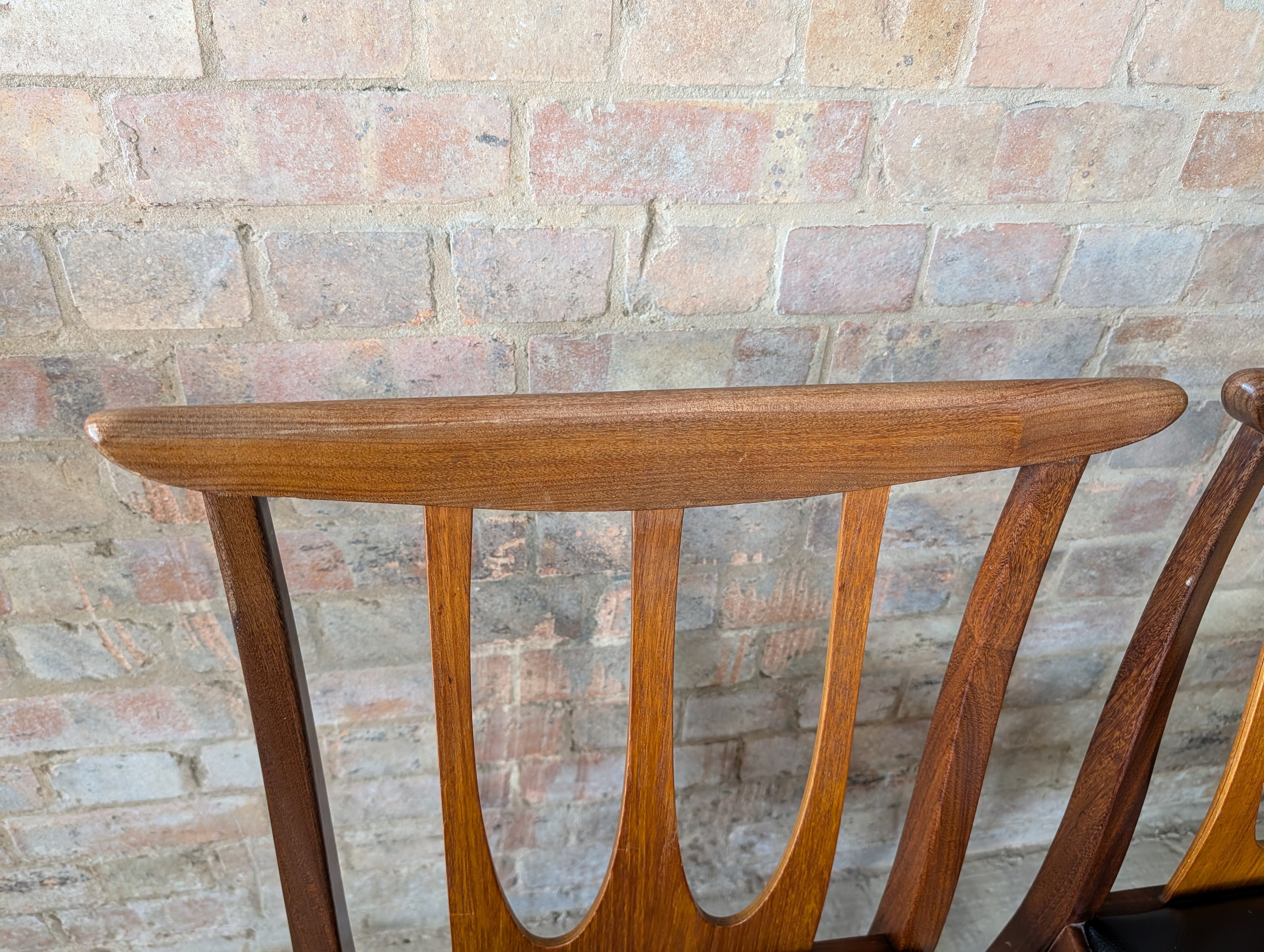 Set Of 6 G Plan Brasilia Mid Century Teak Dining Chairs - Vintage 1960s