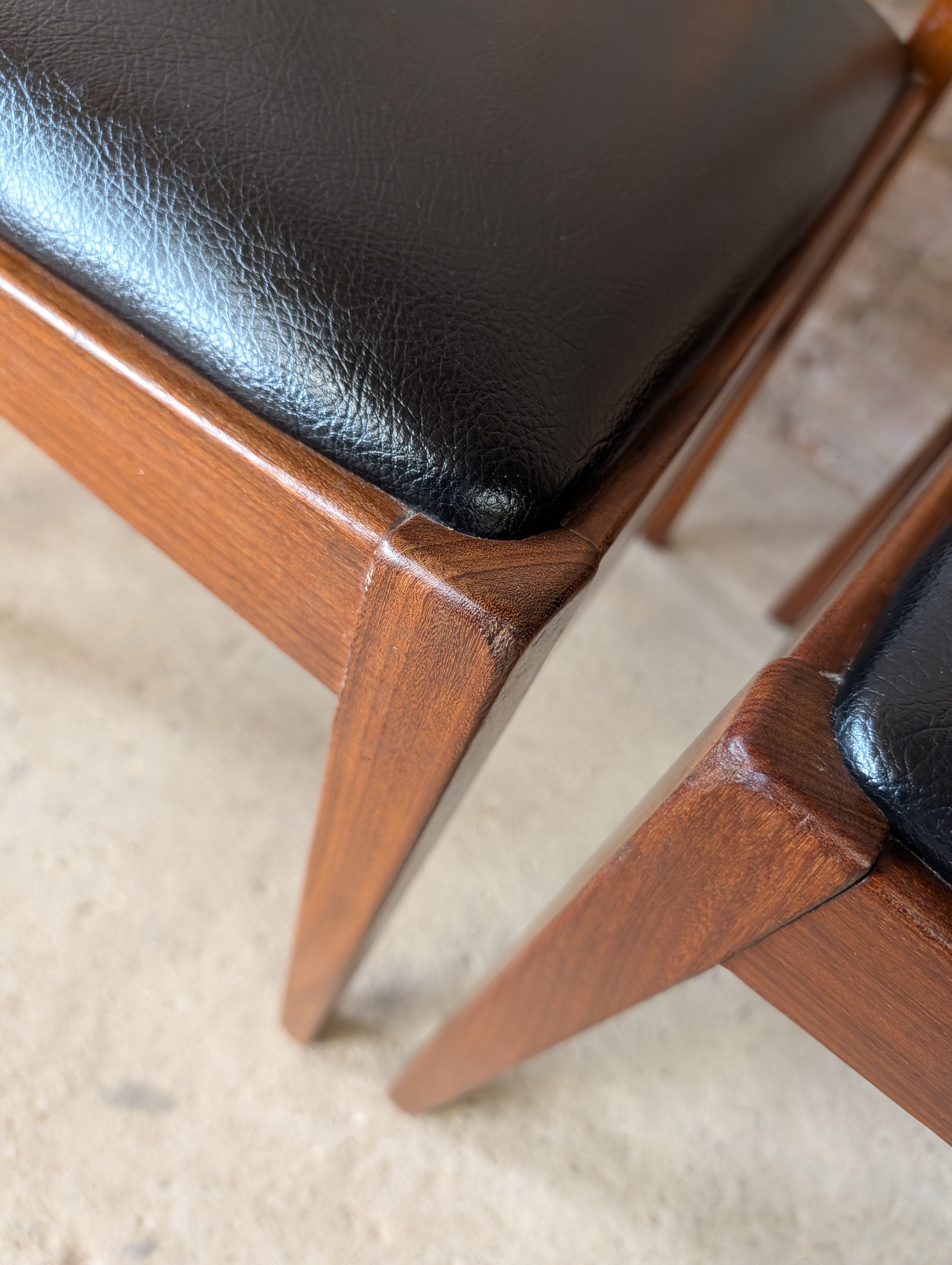 Set Of 6 G Plan Brasilia Mid Century Teak Dining Chairs - Vintage 1960s