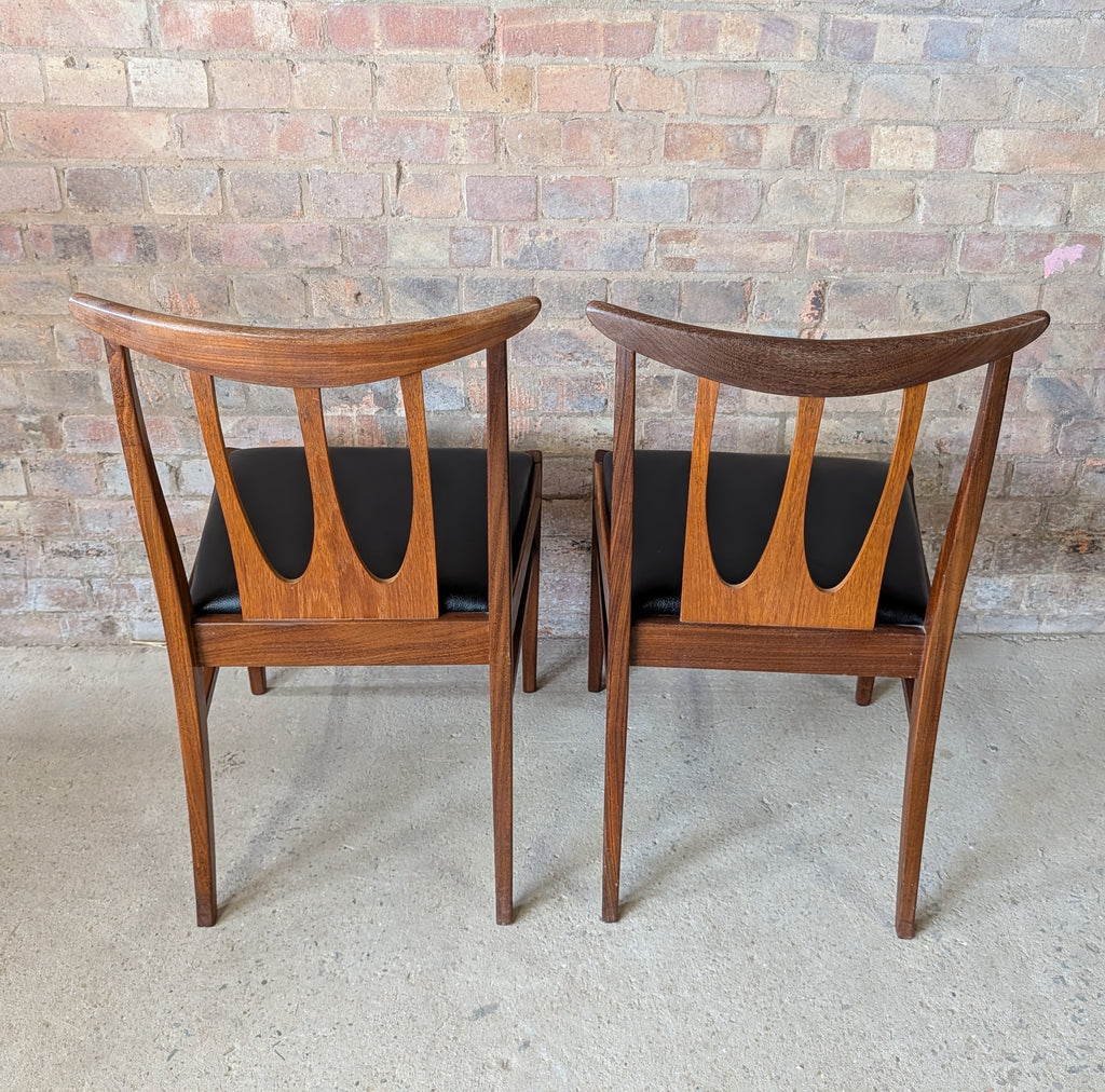 Set Of 6 G Plan Brasilia Mid Century Teak Dining Chairs - Vintage 1960s