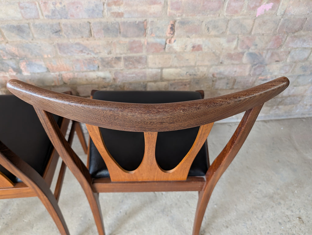 Set Of 6 G Plan Brasilia Mid Century Teak Dining Chairs - Vintage 1960s
