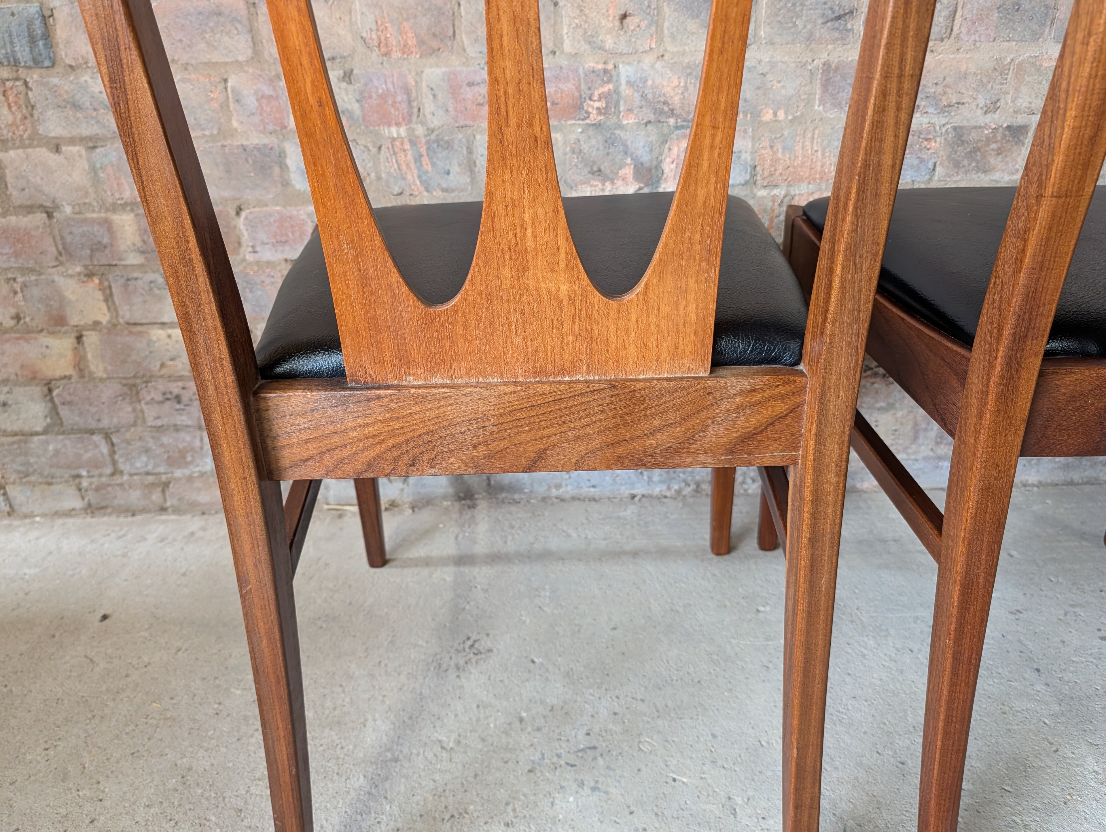 Set Of 6 G Plan Brasilia Mid Century Teak Dining Chairs - Vintage 1960s