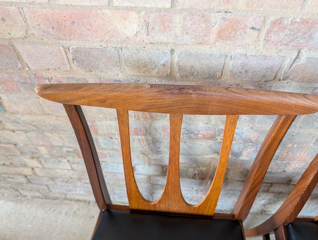 Set Of 6 G Plan Brasilia Mid Century Teak Dining Chairs - Vintage 1960s