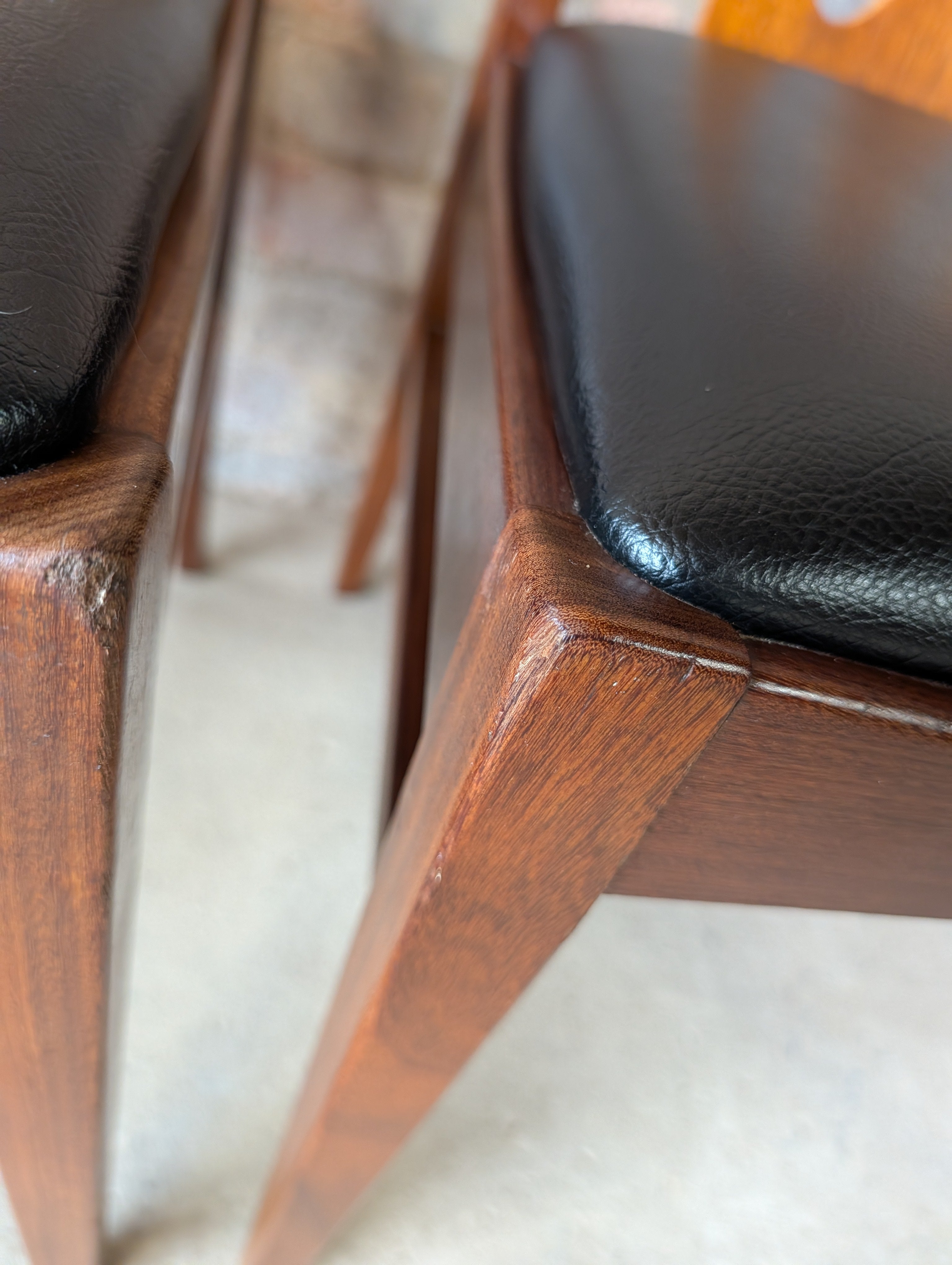 Set Of 6 G Plan Brasilia Mid Century Teak Dining Chairs - Vintage 1960s
