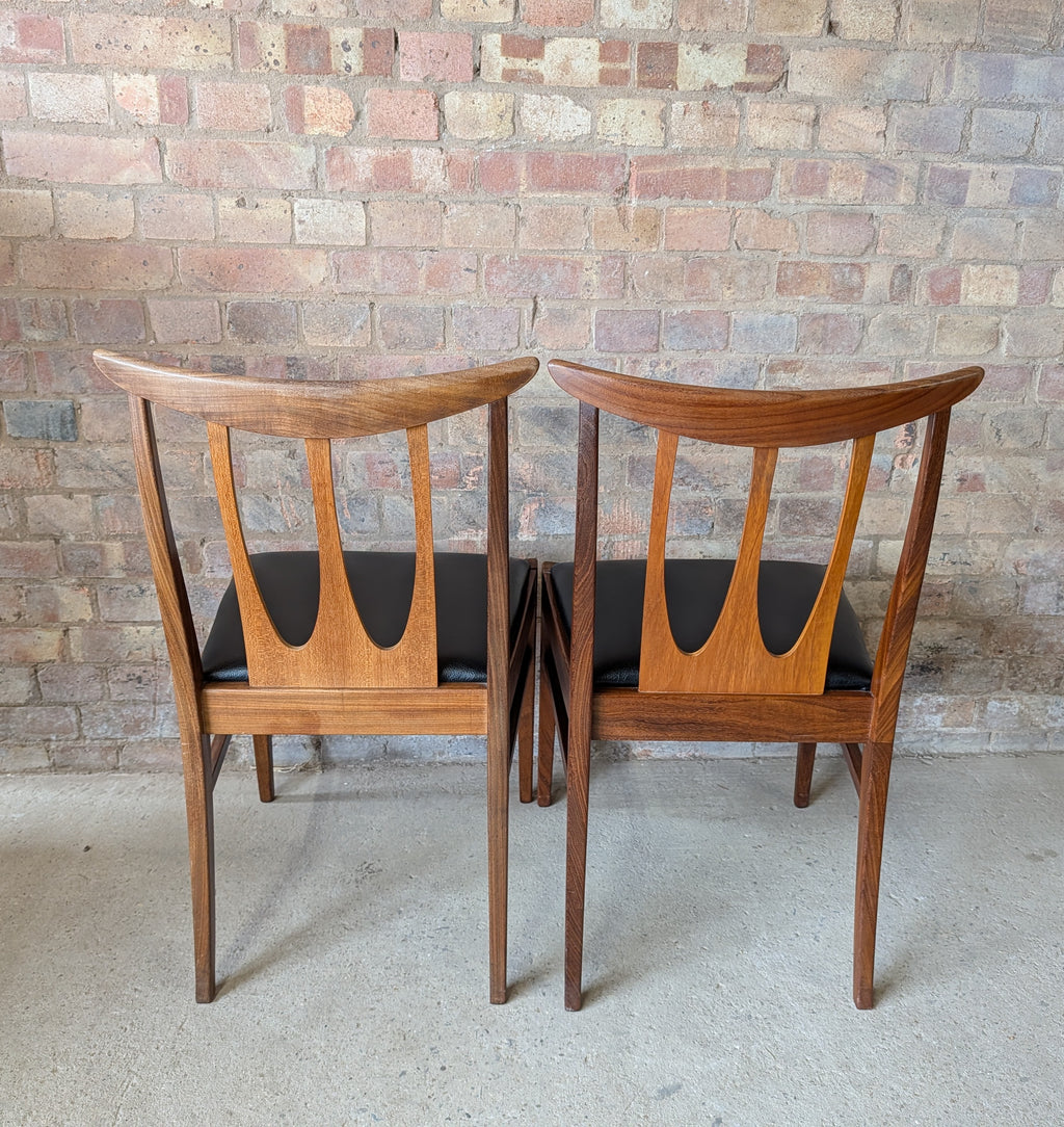 Set Of 6 G Plan Brasilia Mid Century Teak Dining Chairs - Vintage 1960s