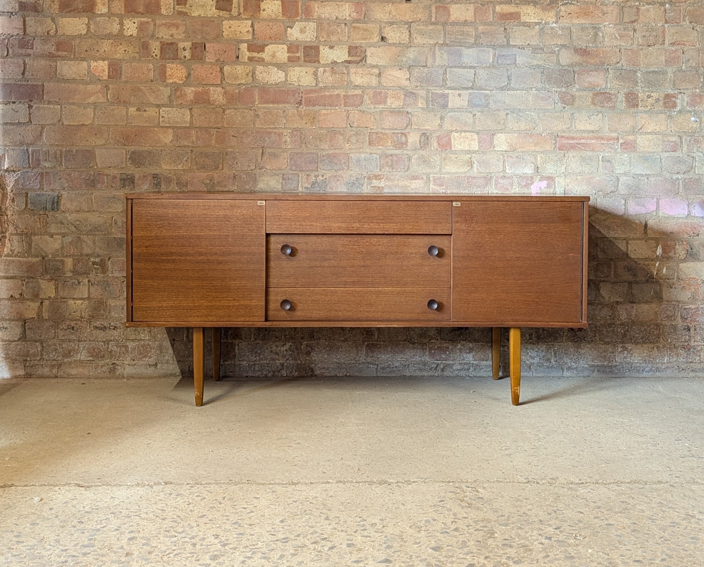 Mid Century Teak Avalon Small  Sideboard 1970s Vintage
