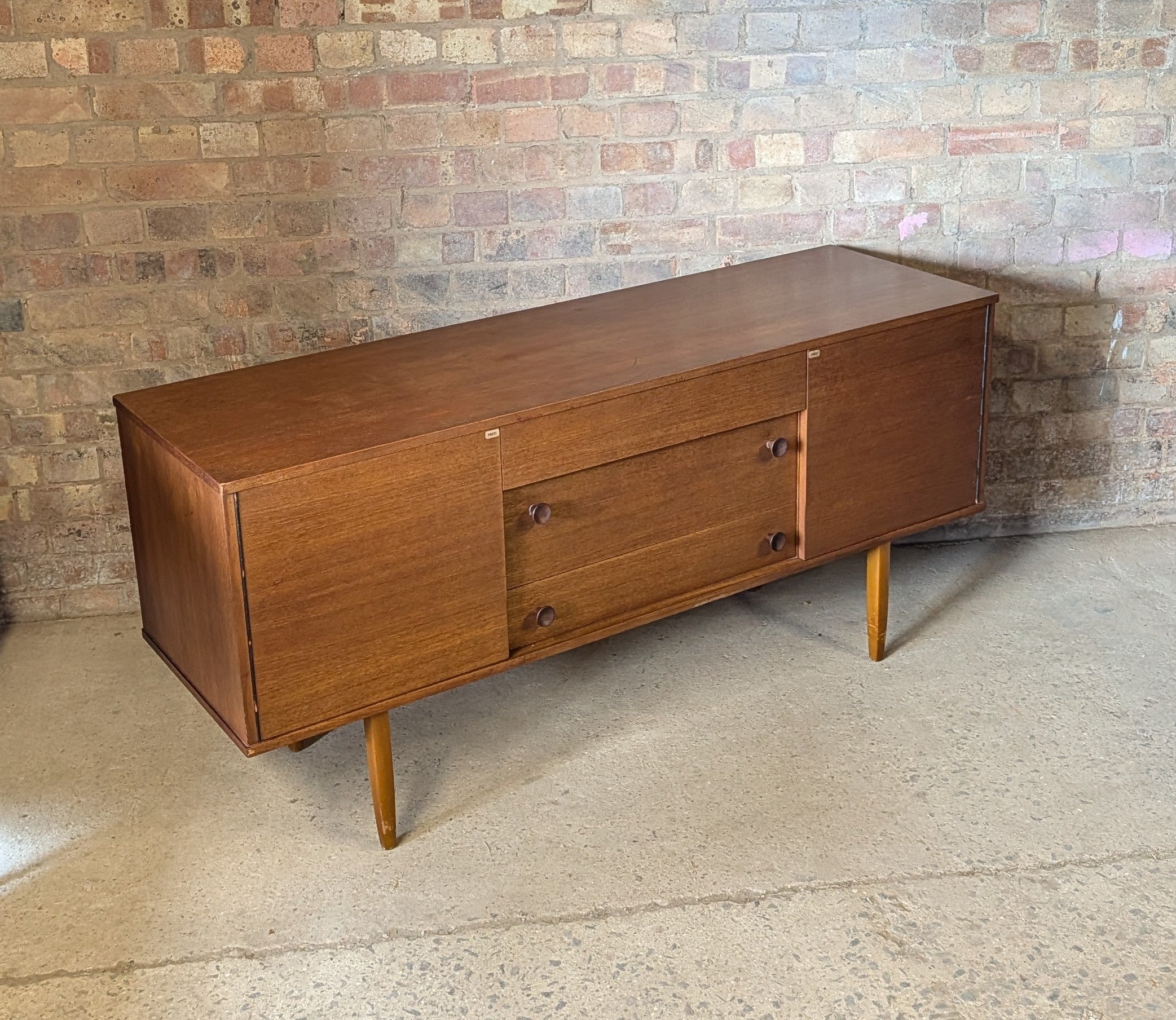 Mid Century Teak Avalon Small  Sideboard 1970s Vintage