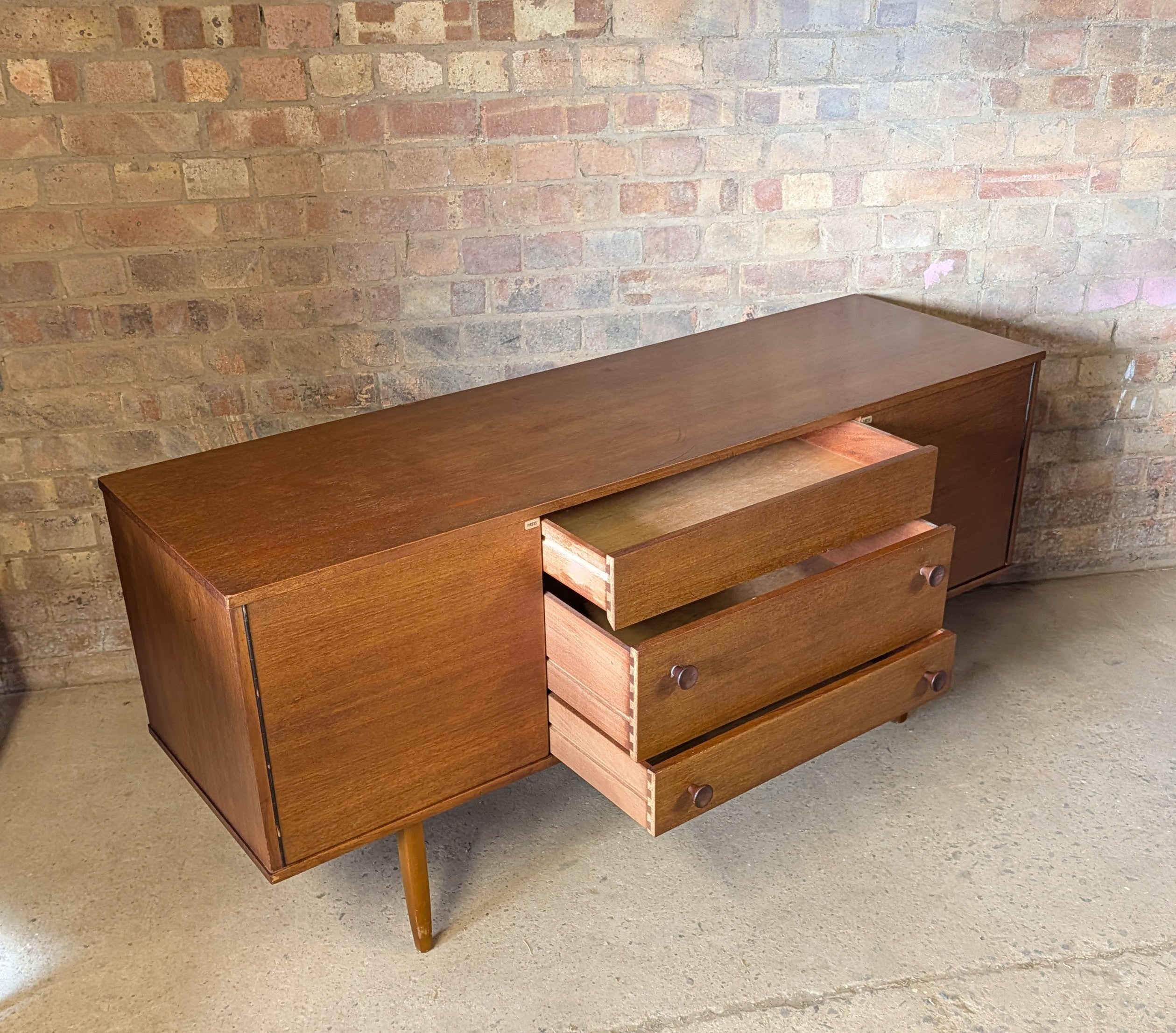 Mid Century Teak Avalon Small  Sideboard 1970s Vintage