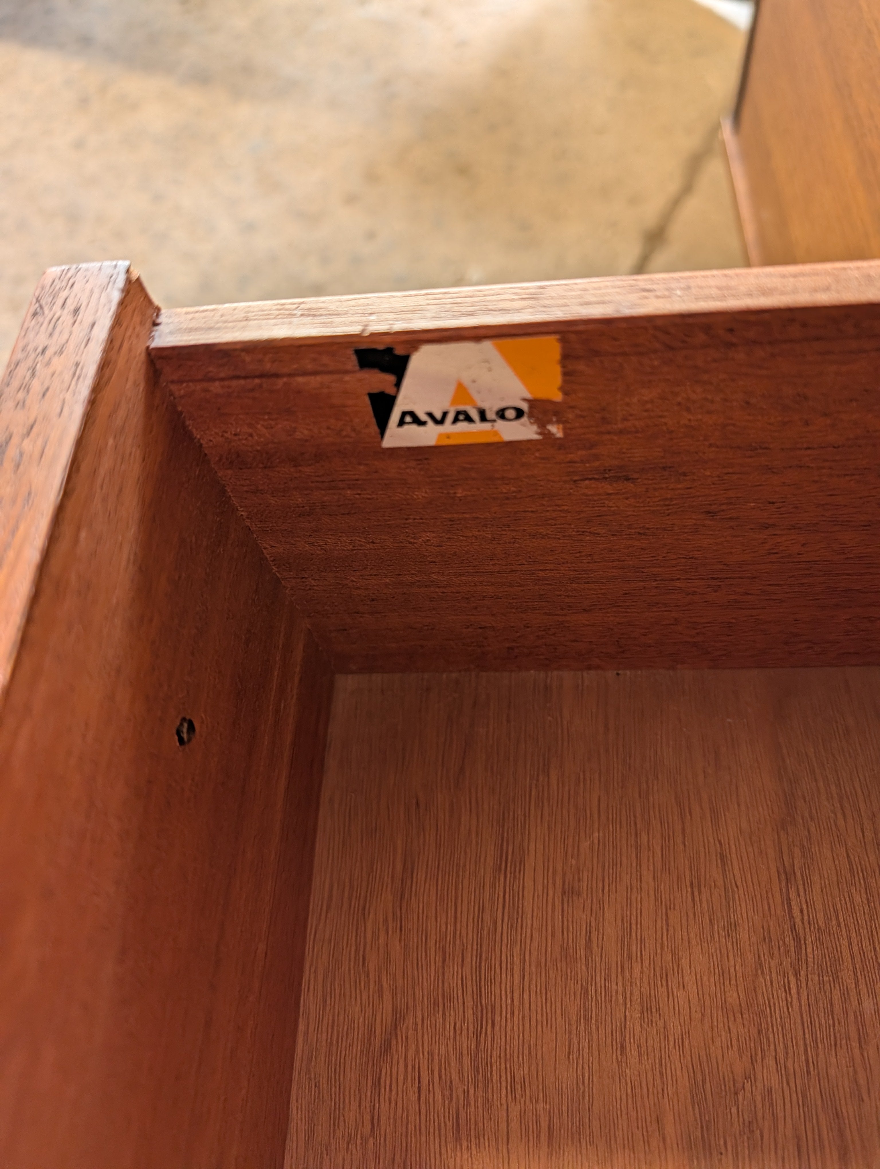 Mid Century Teak Avalon Small  Sideboard 1970s Vintage