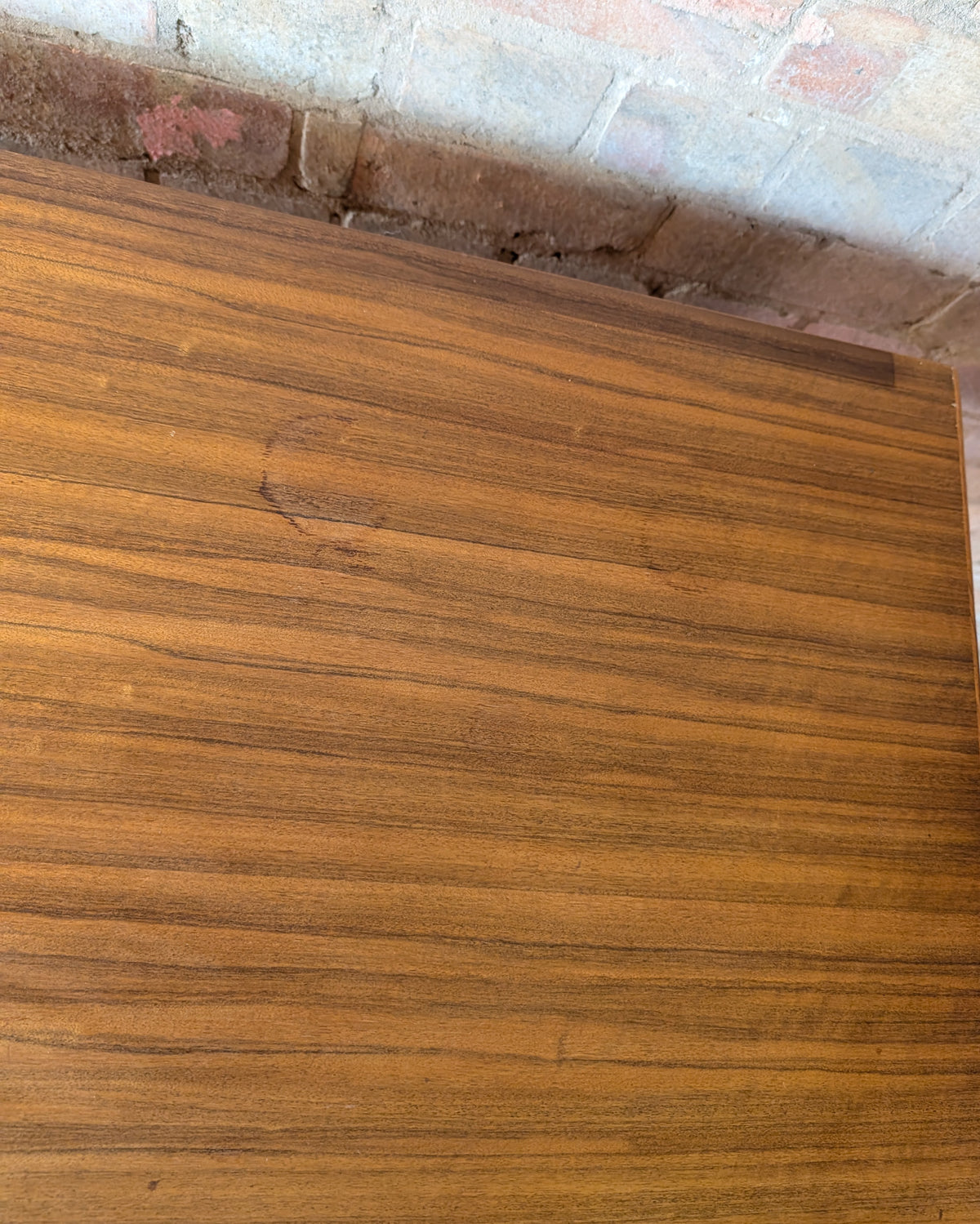 Mid Century Alfred Cox Walnut Desk On Hair Pin Legs