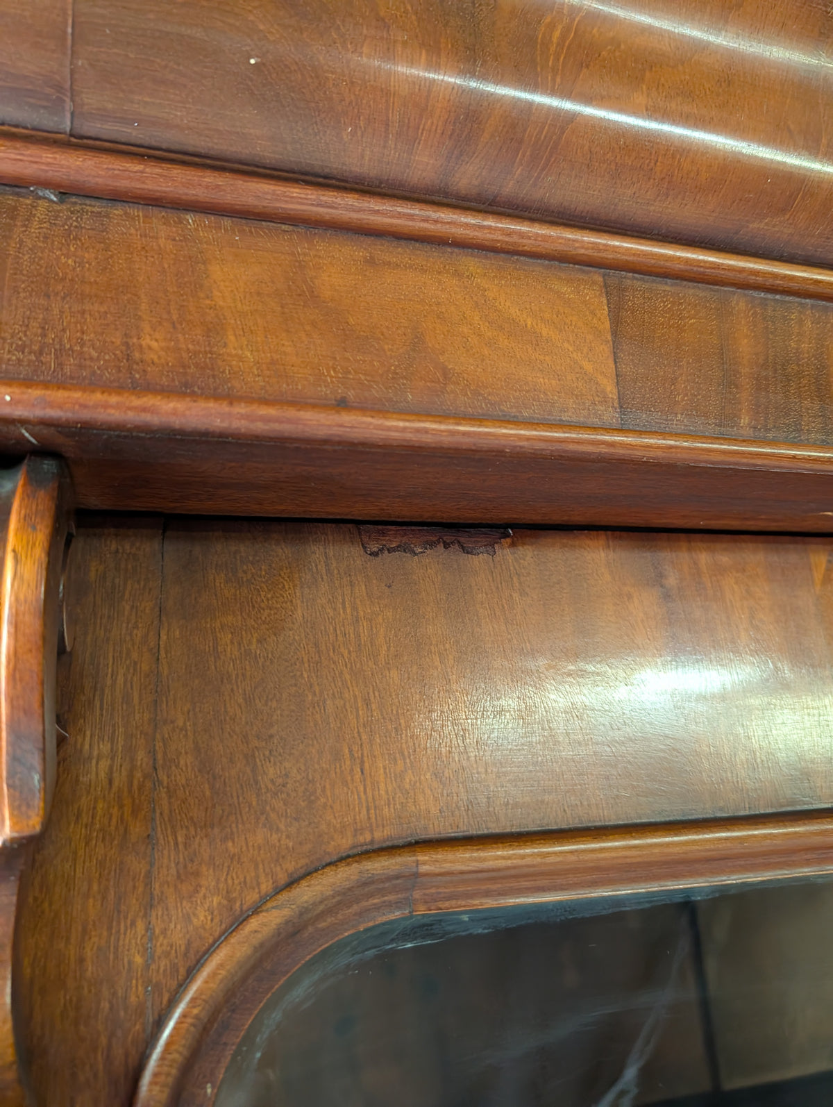 Victorian Mahogany Glazed Antique Library Bookcase