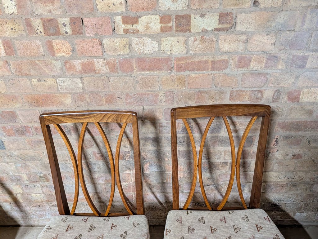 Set Of 4 Mid Century Teak G Plan Dining Chairs Includes 2 Carvers
