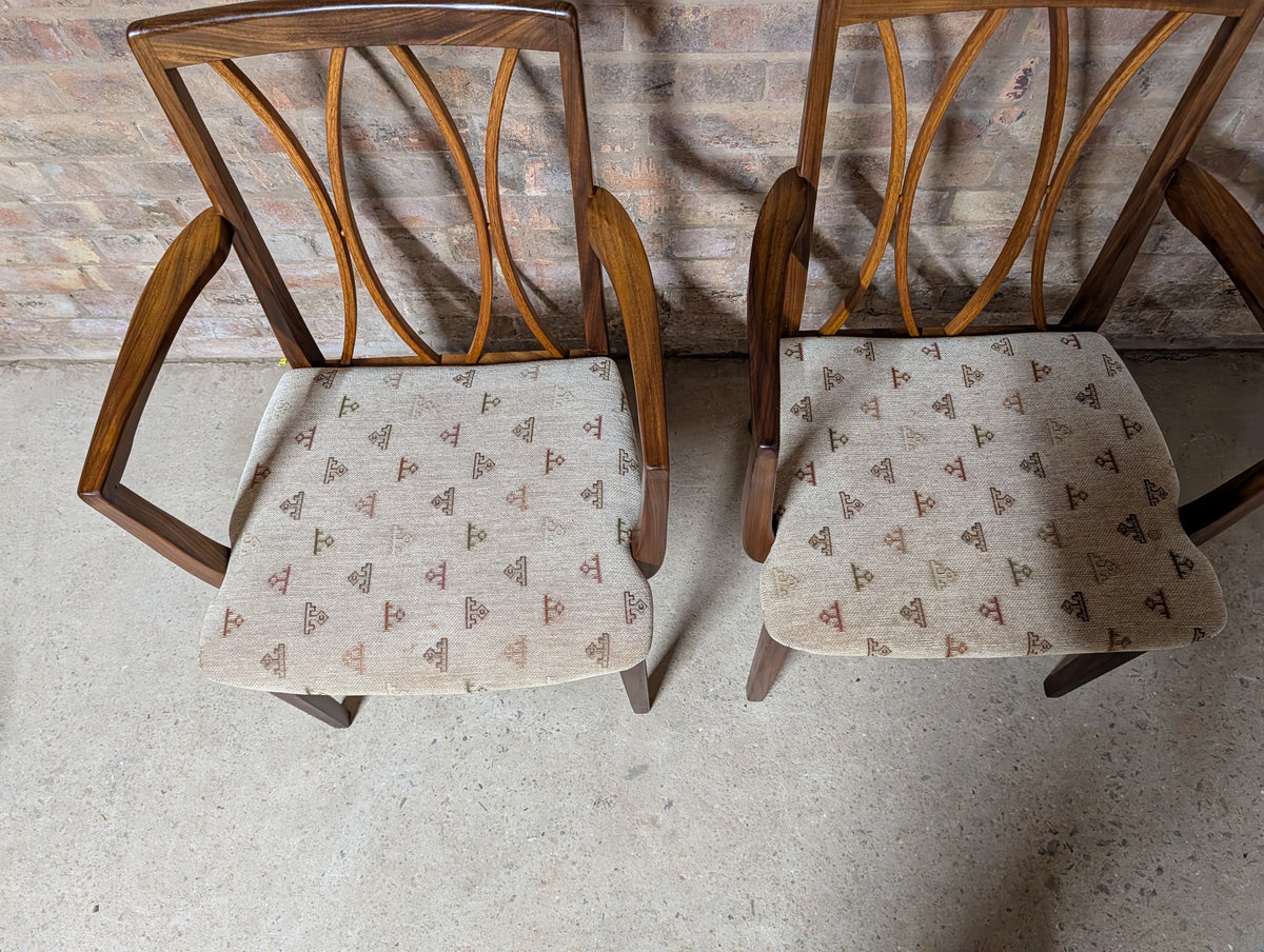 Set Of 4 Mid Century Teak G Plan Dining Chairs Includes 2 Carvers