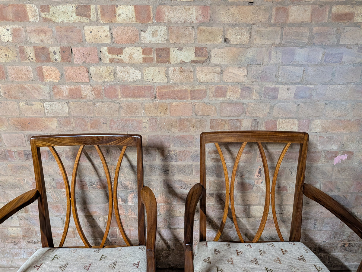 Set Of 4 Mid Century Teak G Plan Dining Chairs Includes 2 Carvers