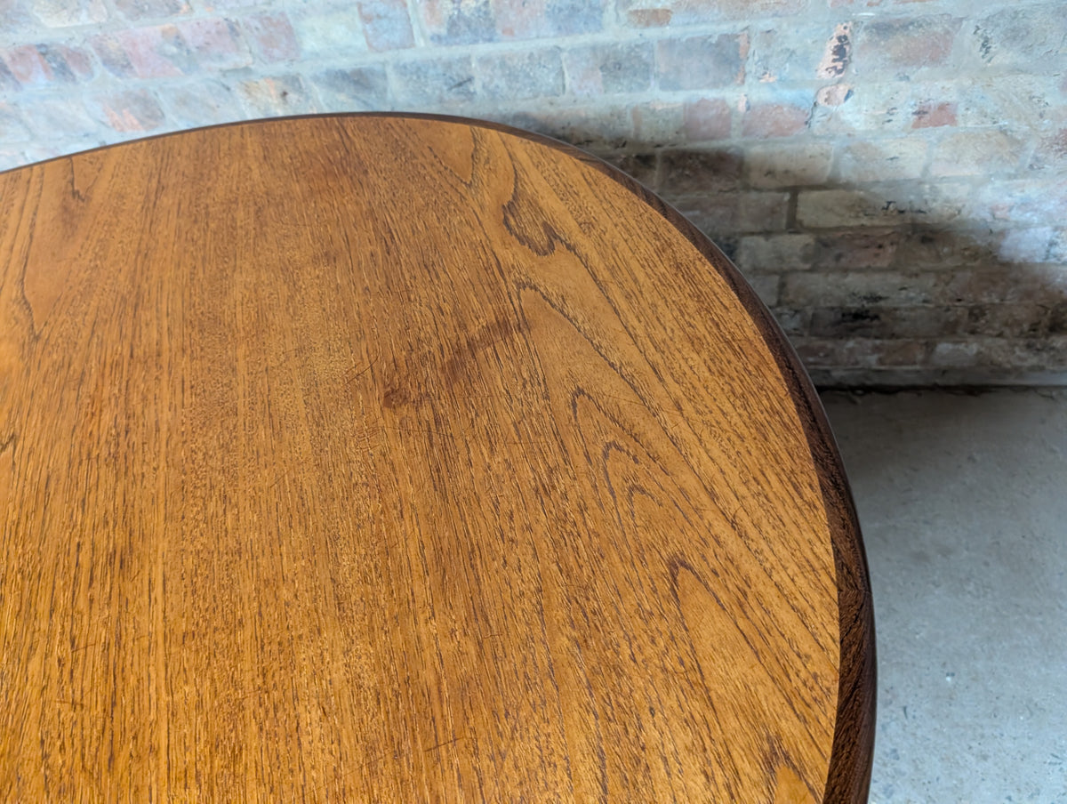Mid Century G Plan Fresco Teak Extending Oval Dining Table - Vintage 1970s