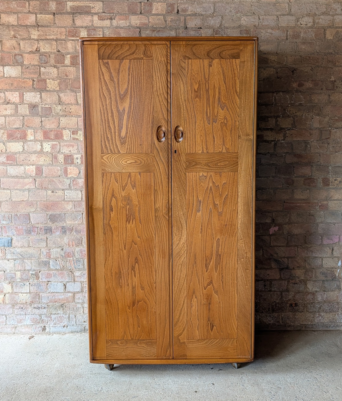 Vintage Mid Century Ercol Elm Wardrobe