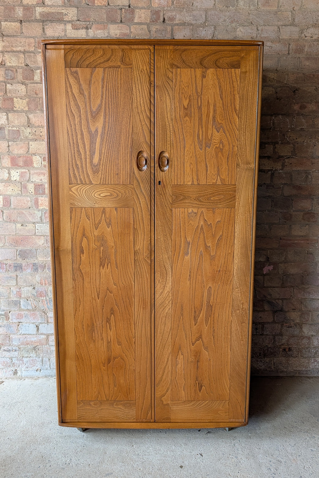 Vintage Mid Century Ercol Elm Wardrobe