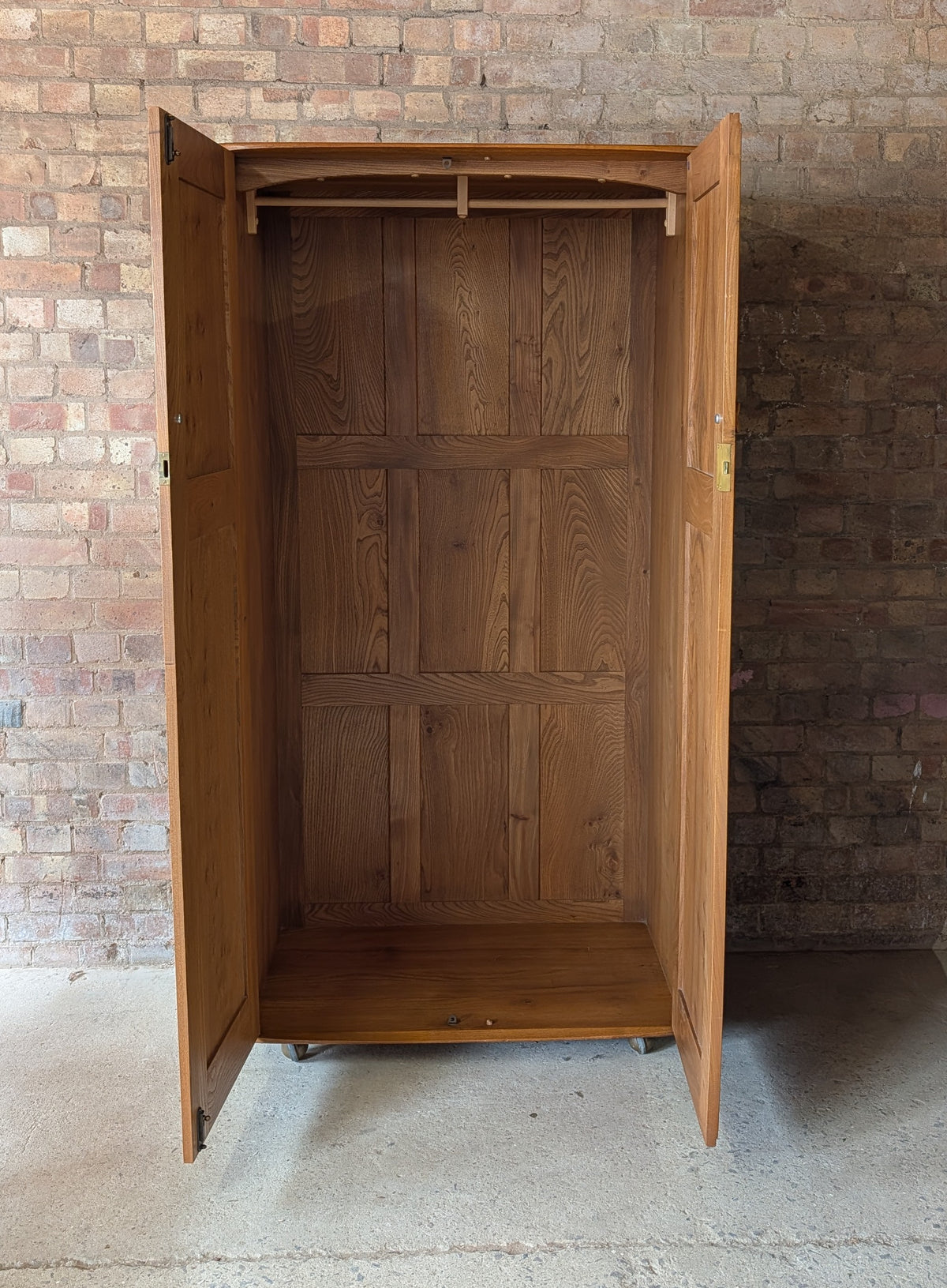 Vintage Mid Century Ercol Elm Wardrobe