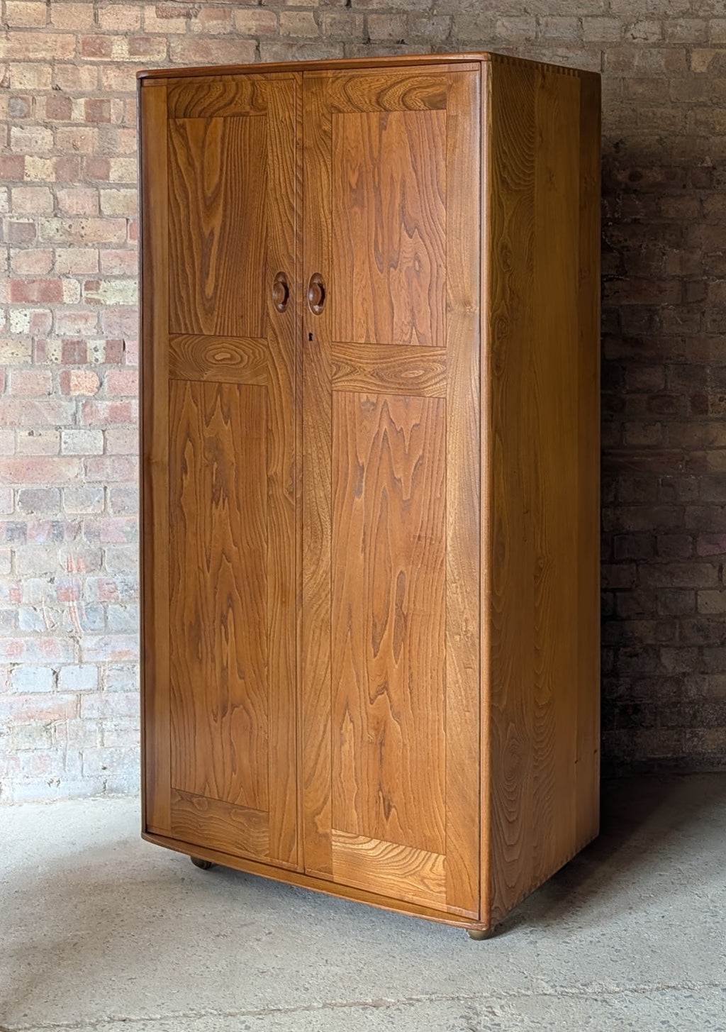 Vintage Mid Century Ercol Elm Wardrobe