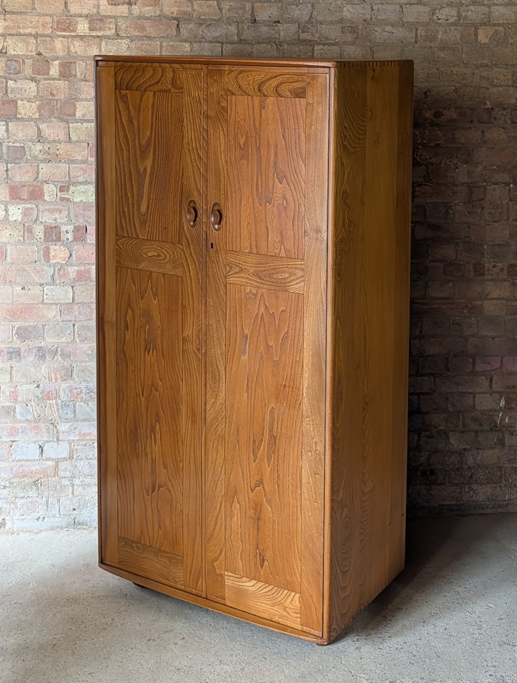 Vintage Mid Century Ercol Elm Wardrobe