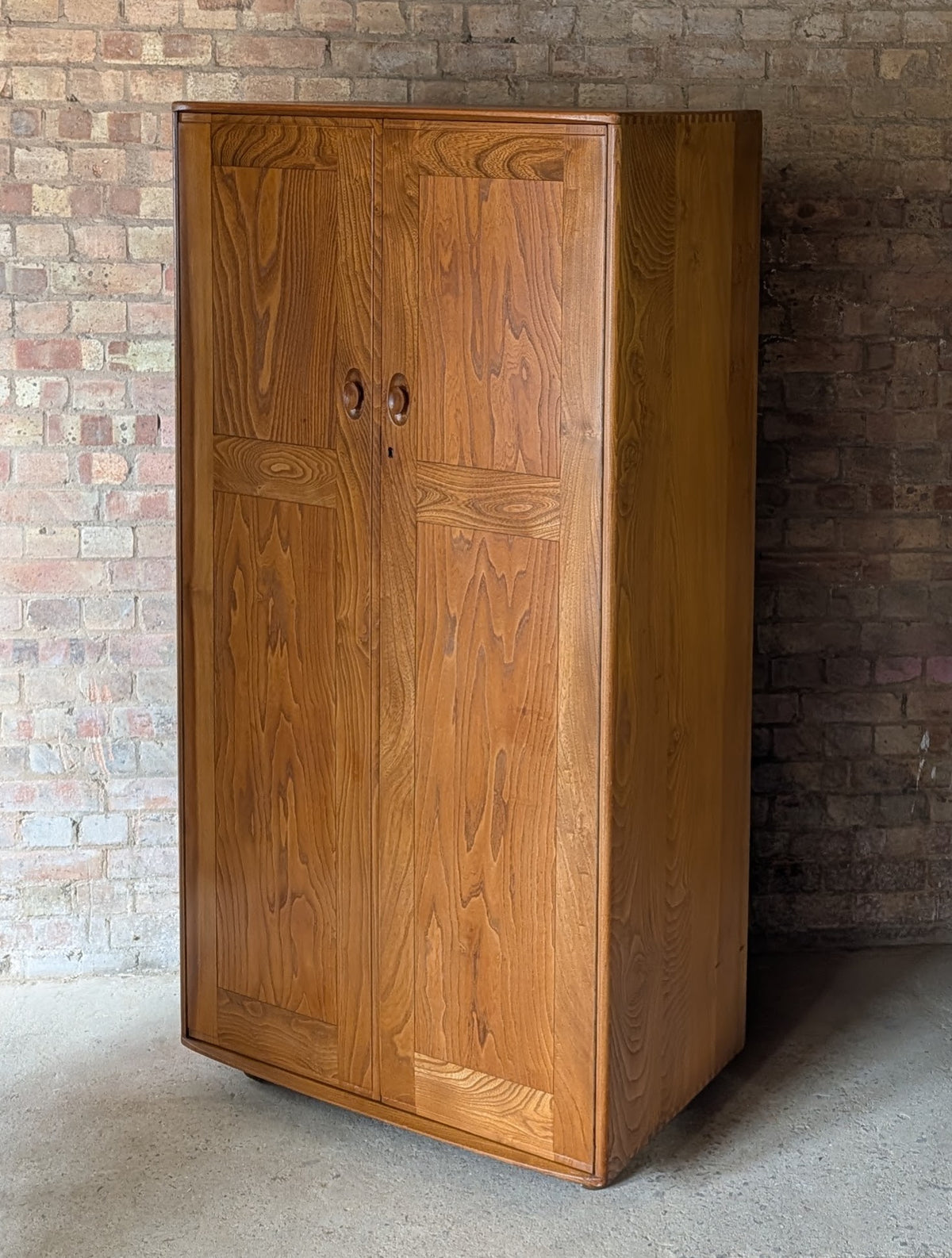 Vintage Mid Century Ercol Elm Wardrobe