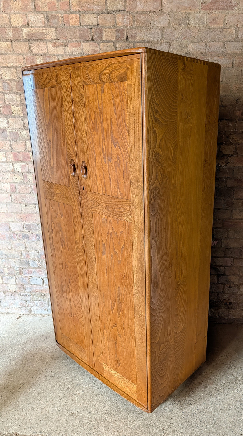 Vintage Mid Century Ercol Elm Wardrobe