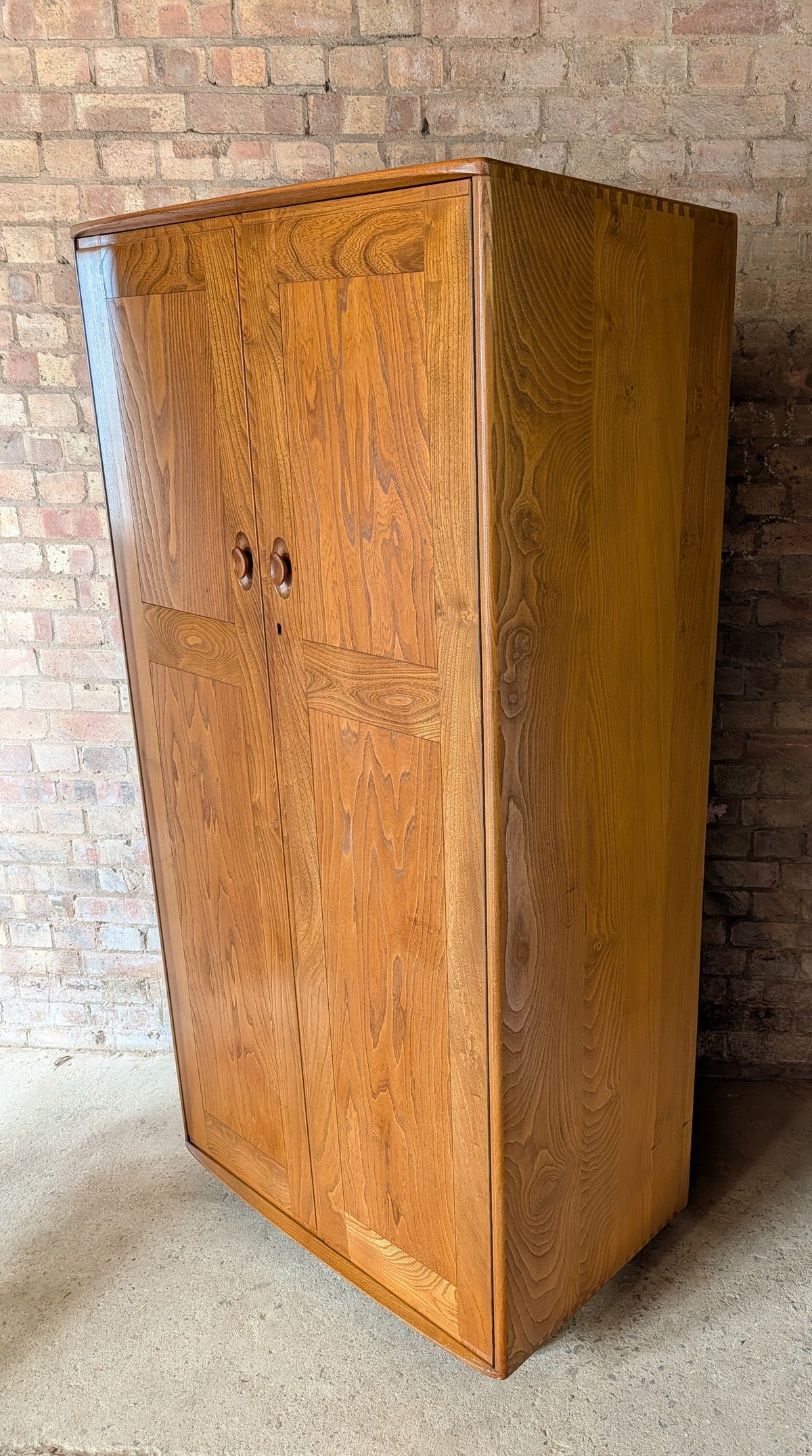 Vintage Mid Century Ercol Elm Wardrobe