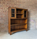 Antique Arts & Crafts Oak Open Bookcase