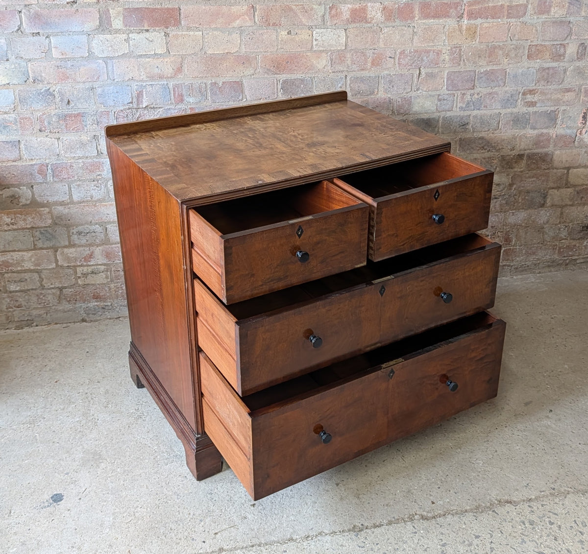 Antique Early 20th Century Mahogany Small Chest Of Drawers