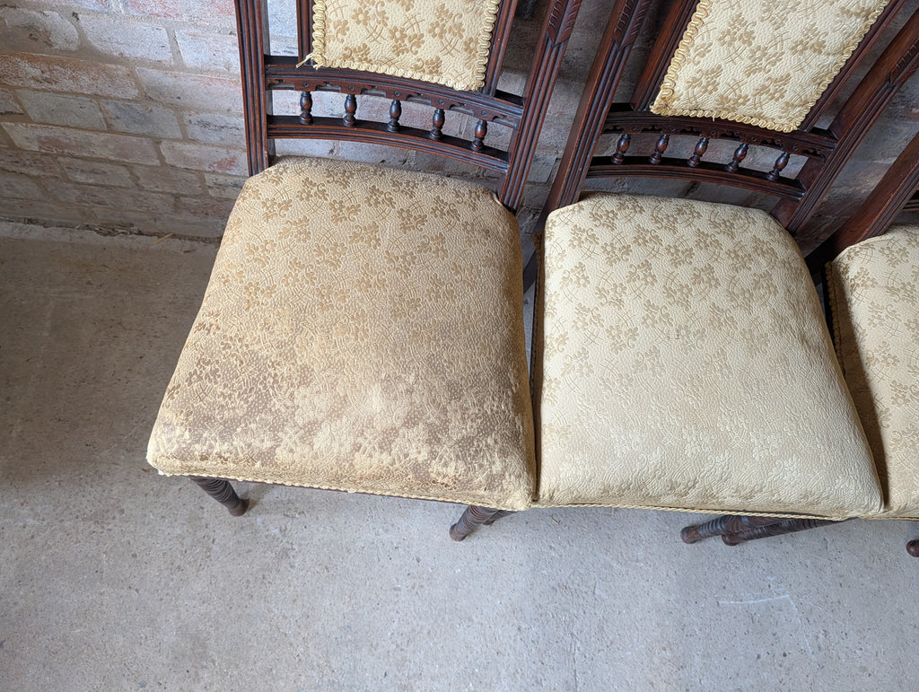Set Of 6 Victorian Mahogany Dining Chairs Attributed To Gillows By Bruce Talbert