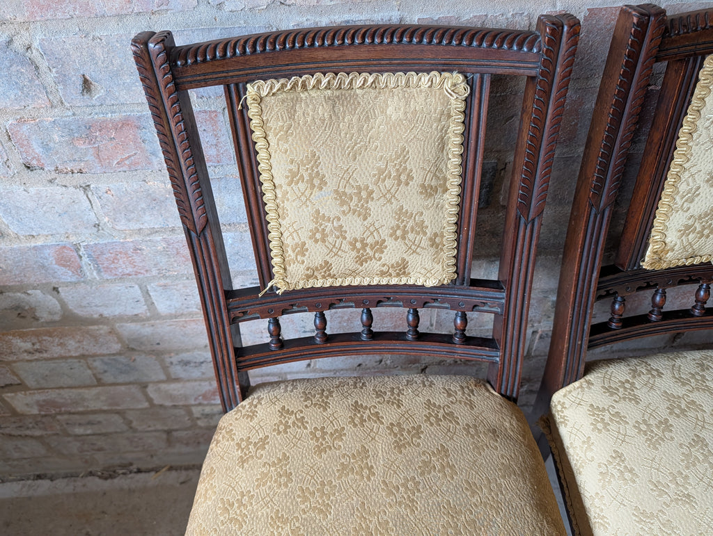 Set Of 6 Victorian Mahogany Dining Chairs Attributed To Gillows By Bruce Talbert