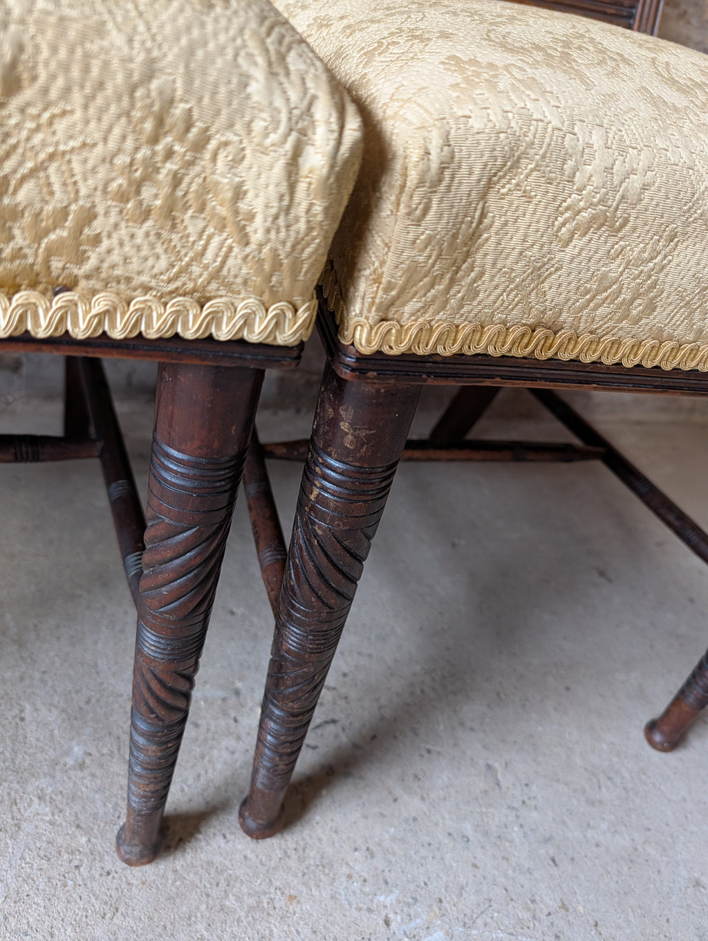 Set Of 6 Victorian Mahogany Dining Chairs Attributed To Gillows By Bruce Talbert